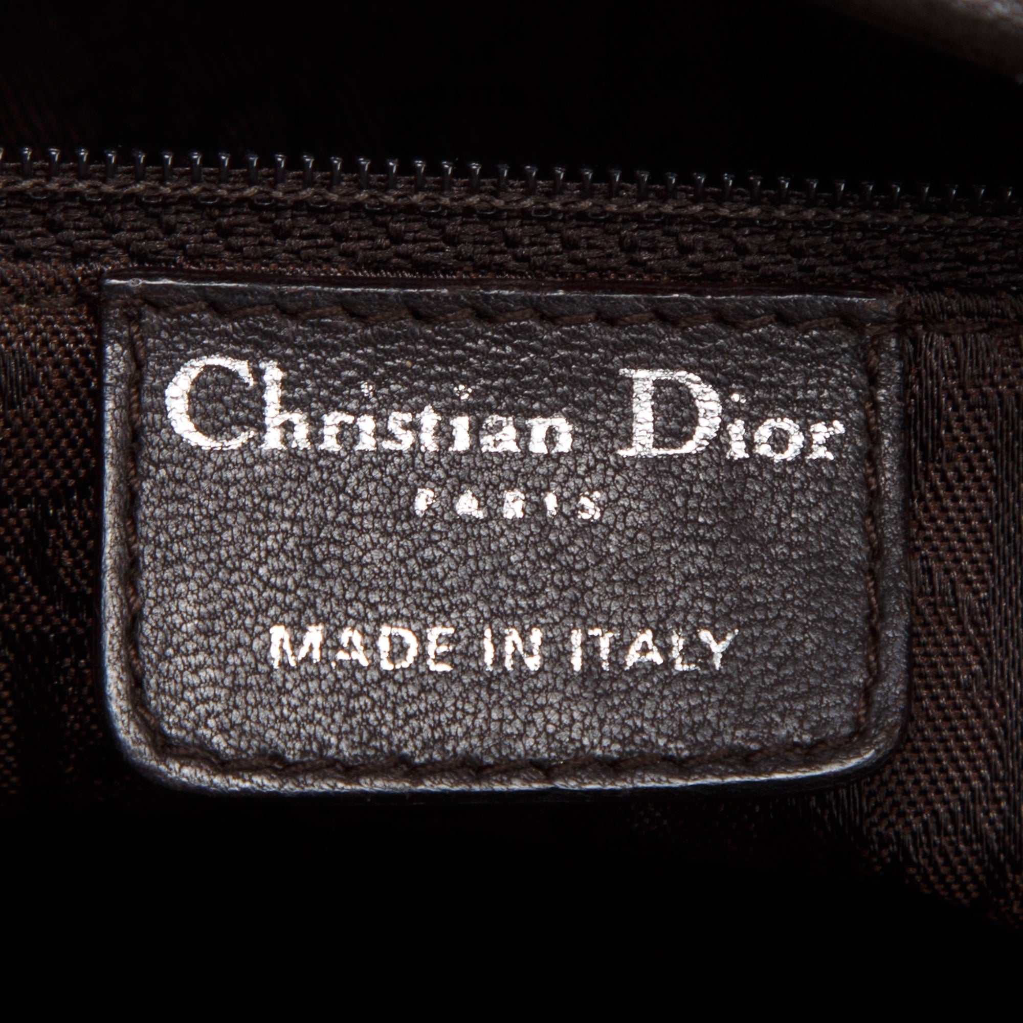 Christian Dior Large Leather Lady Dior Bag w/ Strap