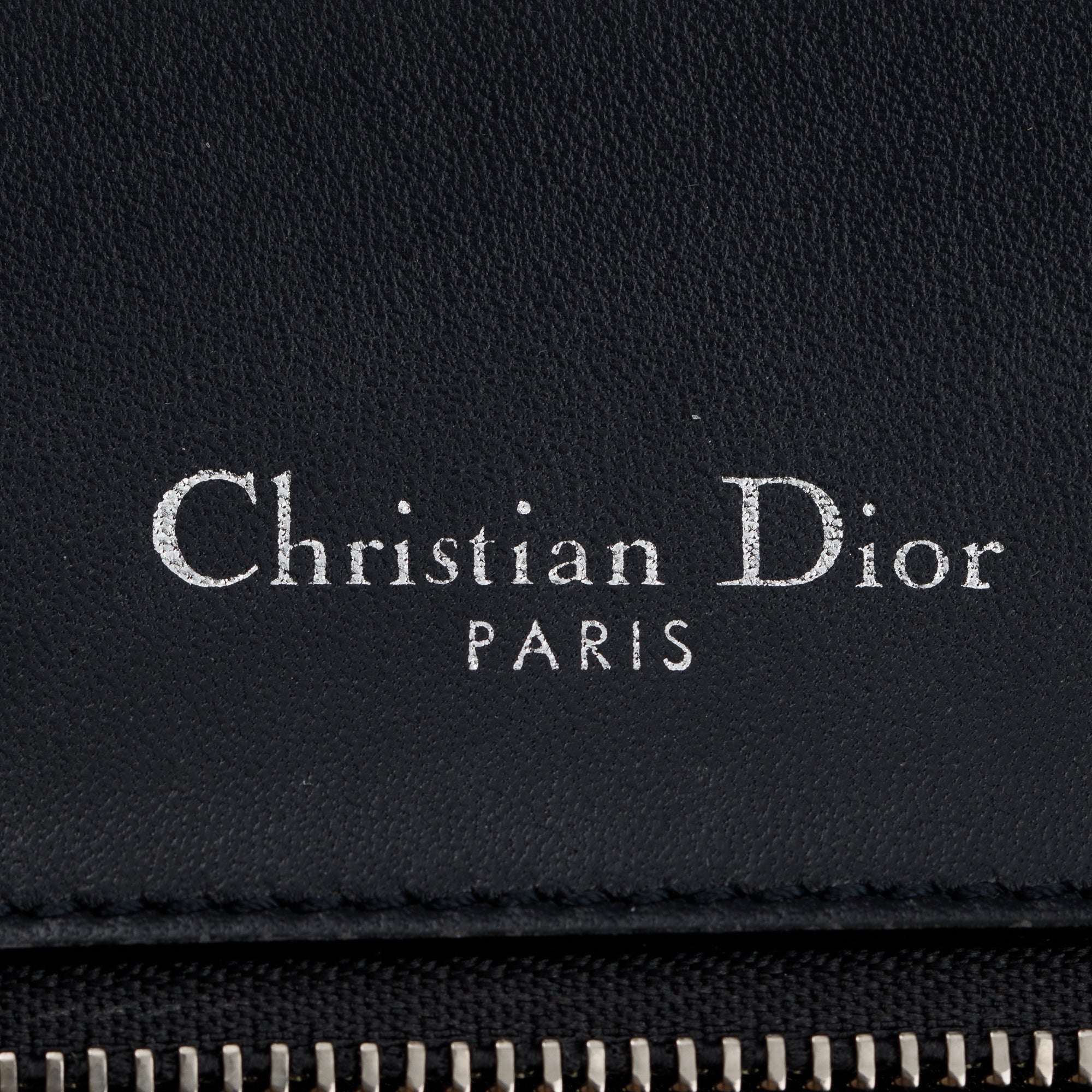 Christian Dior Large Silver Metallic Microcannage Diorama Shoulder Bag w/ Box