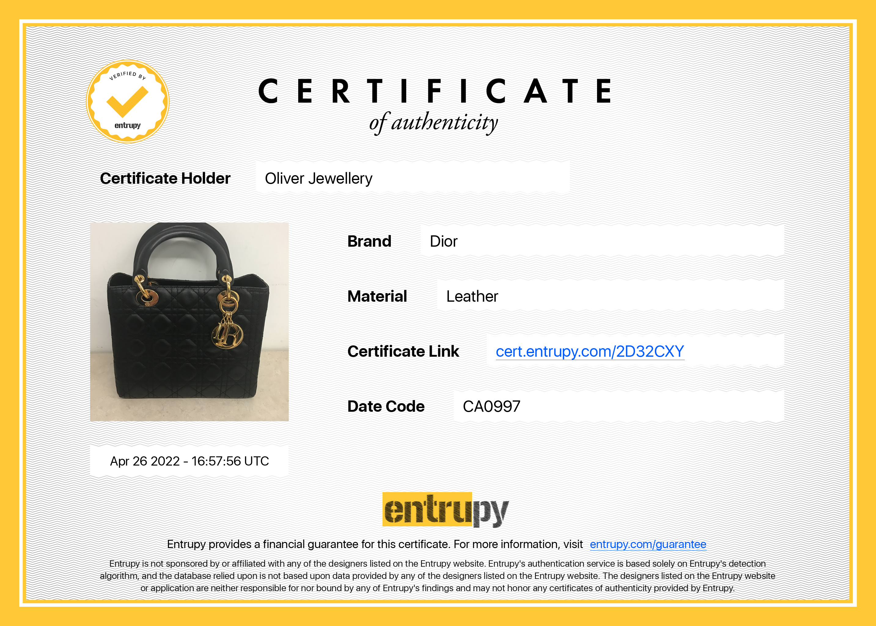 Christian Dior Medium Cannage Lambskin Lady Dior Bag w/ Strap