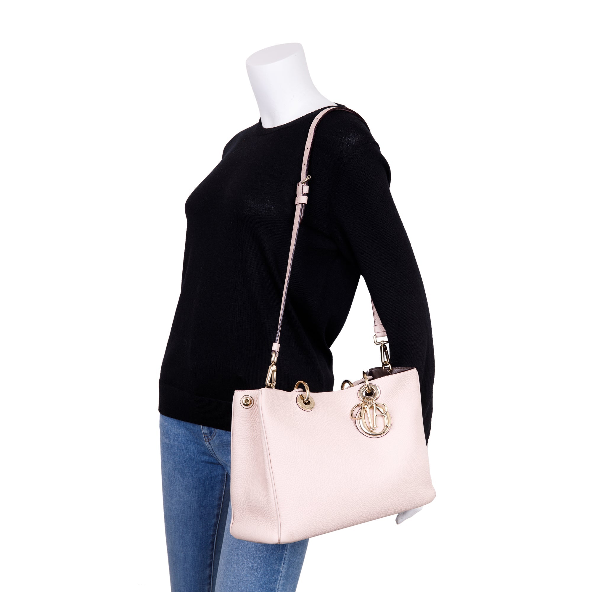 Christian Dior Medium Diorissimo Tote w/ Pouch & Strap