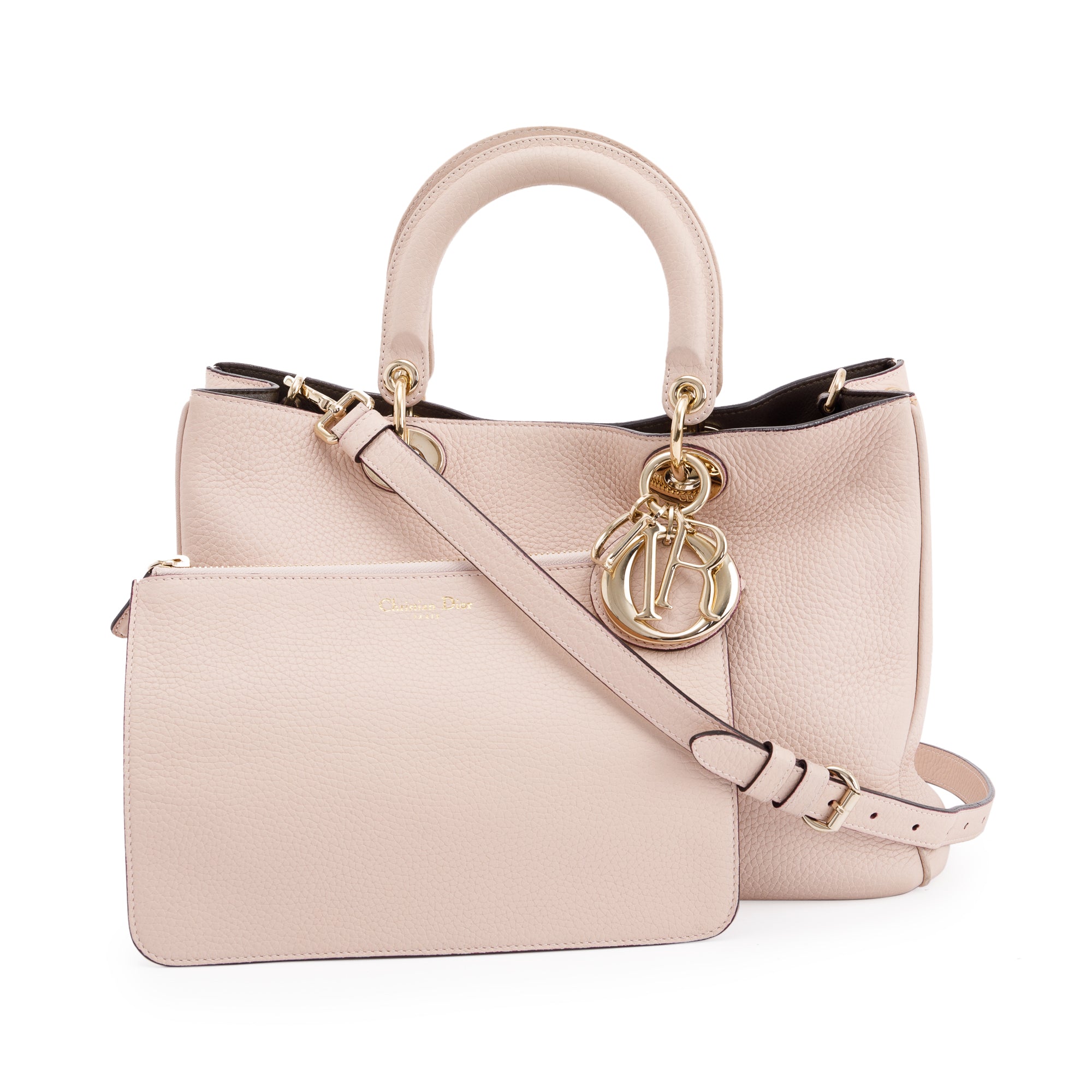 Christian Dior Medium Diorissimo Tote w/ Pouch & Strap