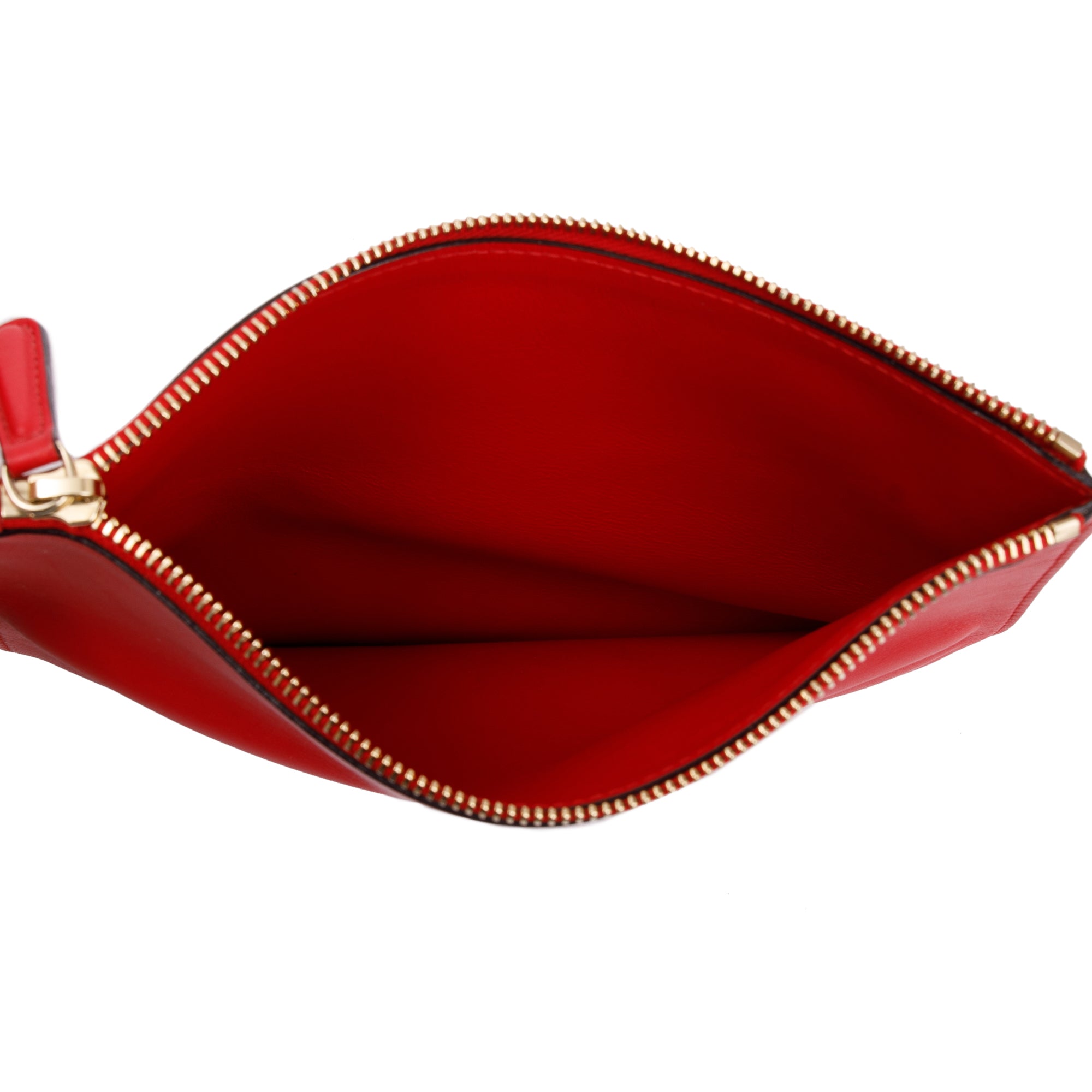 Christian Dior Medium Red Python Trimmed Calfskin Leather Diorissimo Tote w/ Strap & Pouch