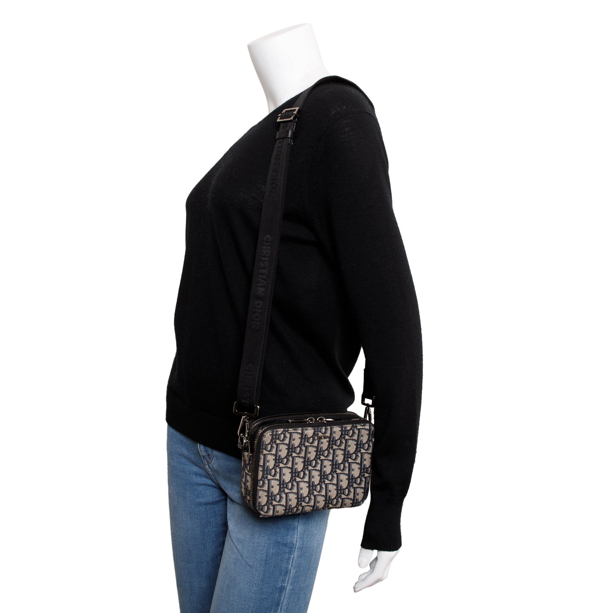 Christian Dior Men Oblique Crossbody Pouch