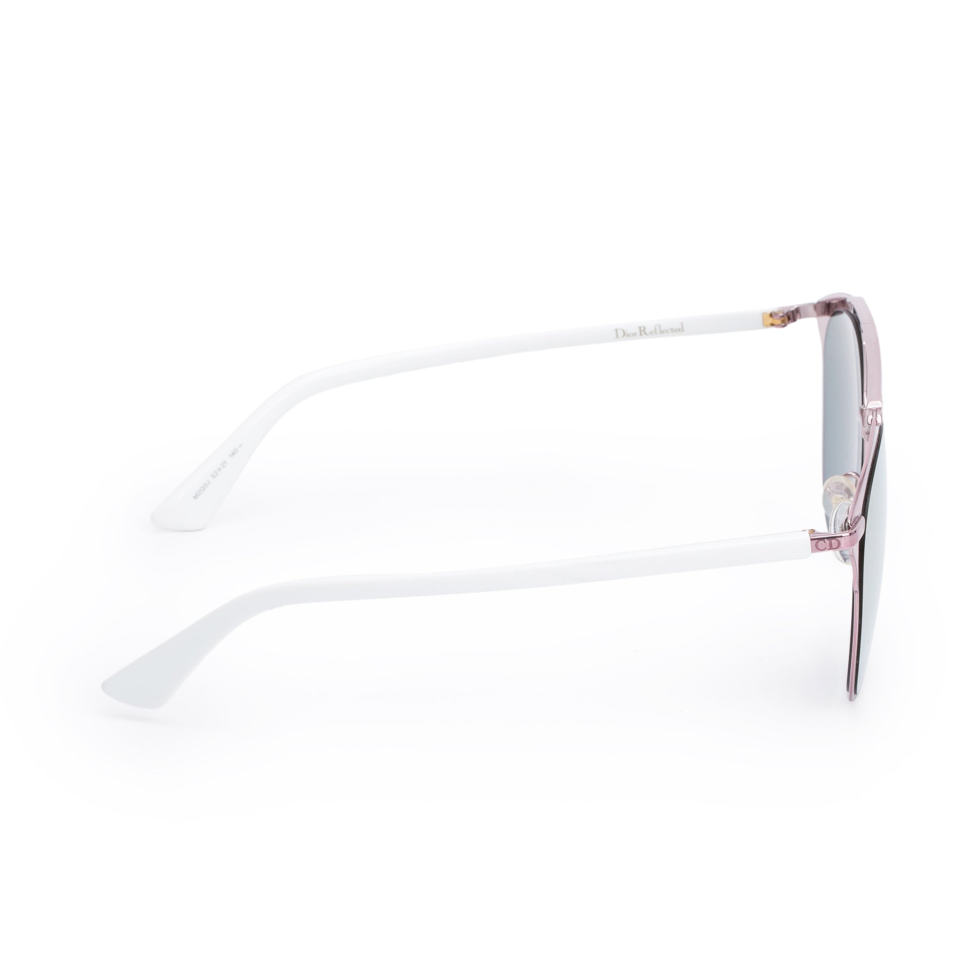 Christian Dior Metallic Purple Tone Metal White Acetate DiorReflected Sunglasses