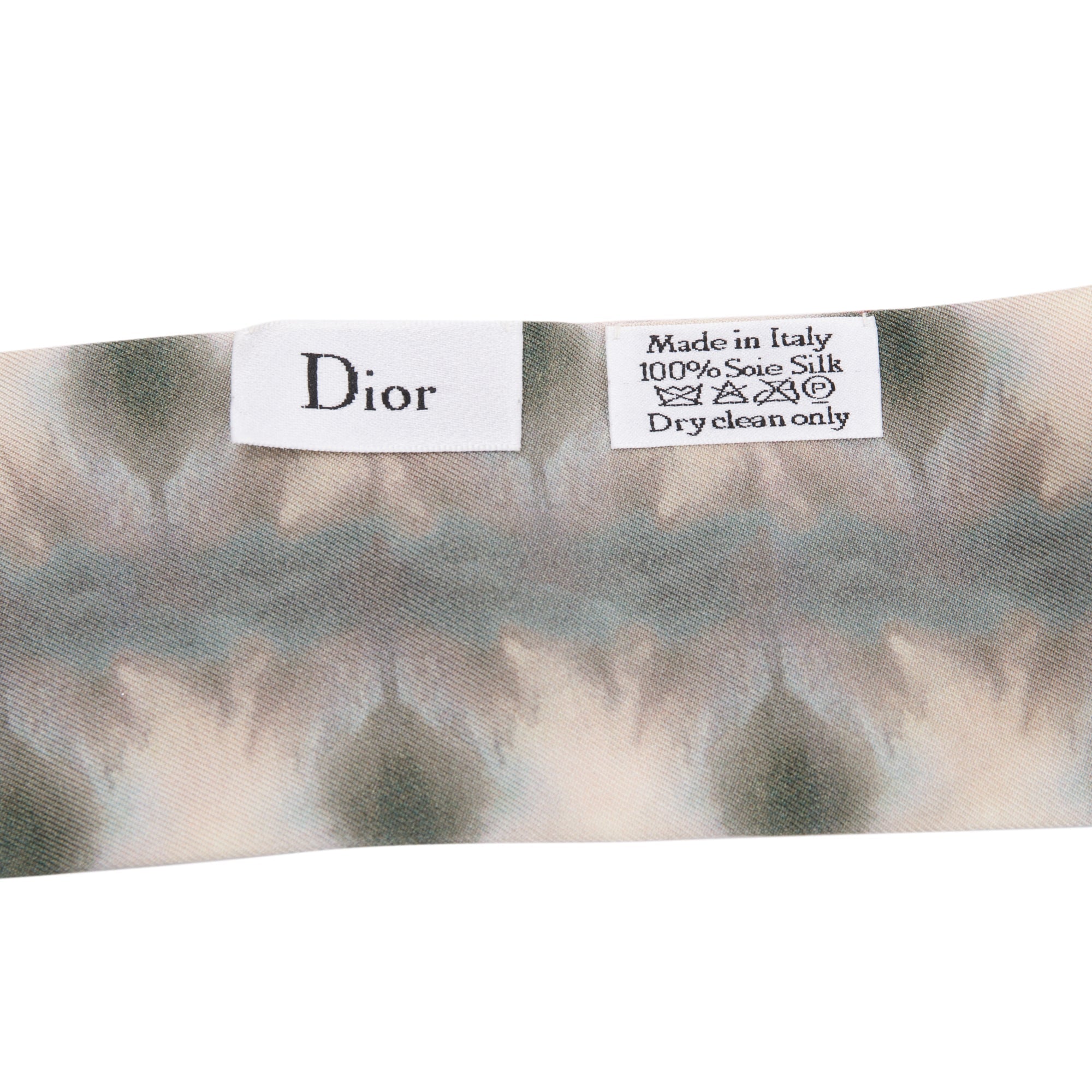 Christian Dior Multicolour Kaleidiorscopic Silk Twilly