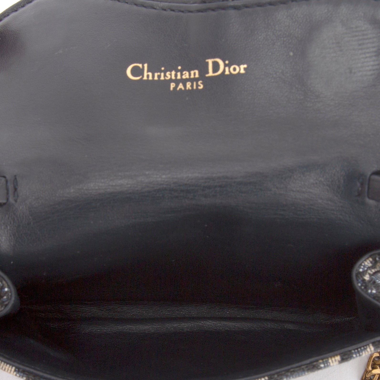 Christian Dior Nano Saddle Chain Pouch