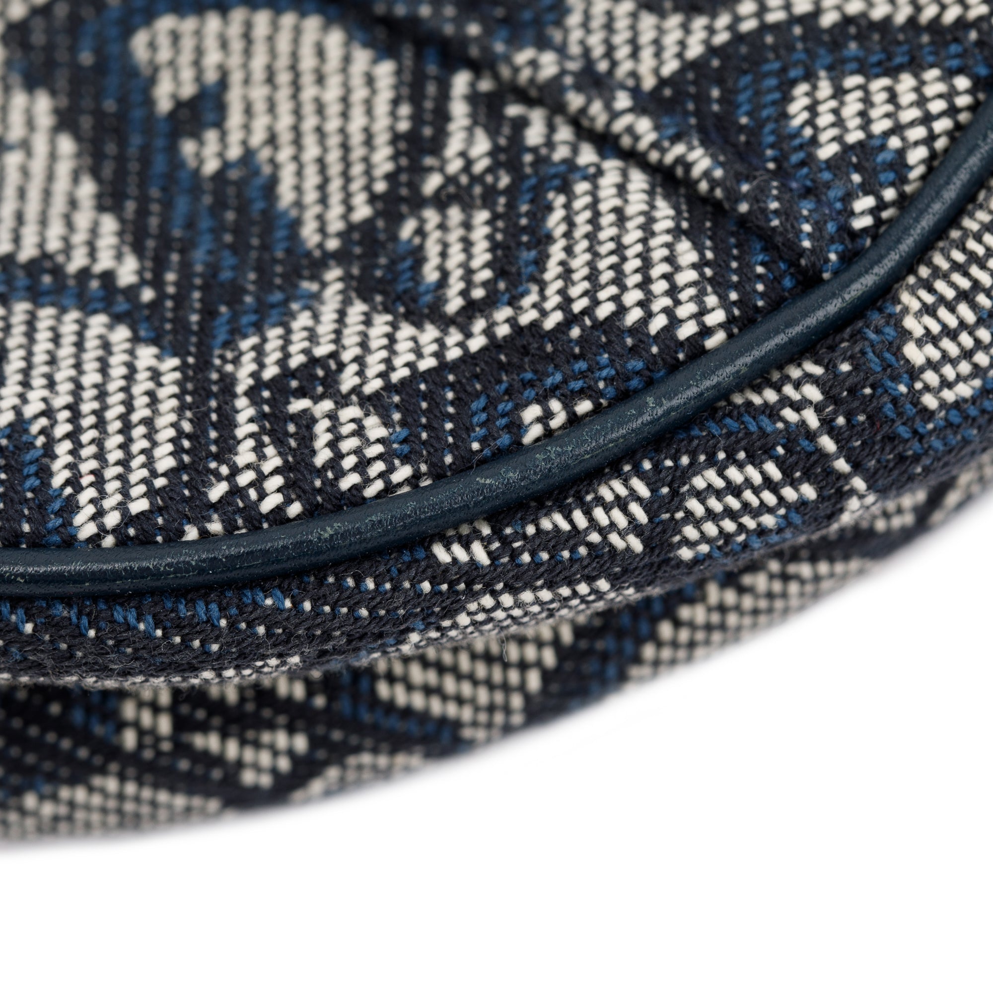 Christian Dior Navy Diorissimo Saddle Pochette