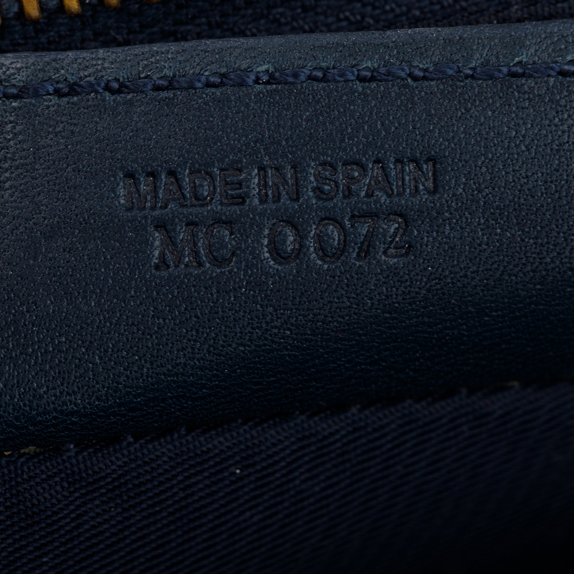 Christian Dior Navy Diorissimo Saddle Pochette