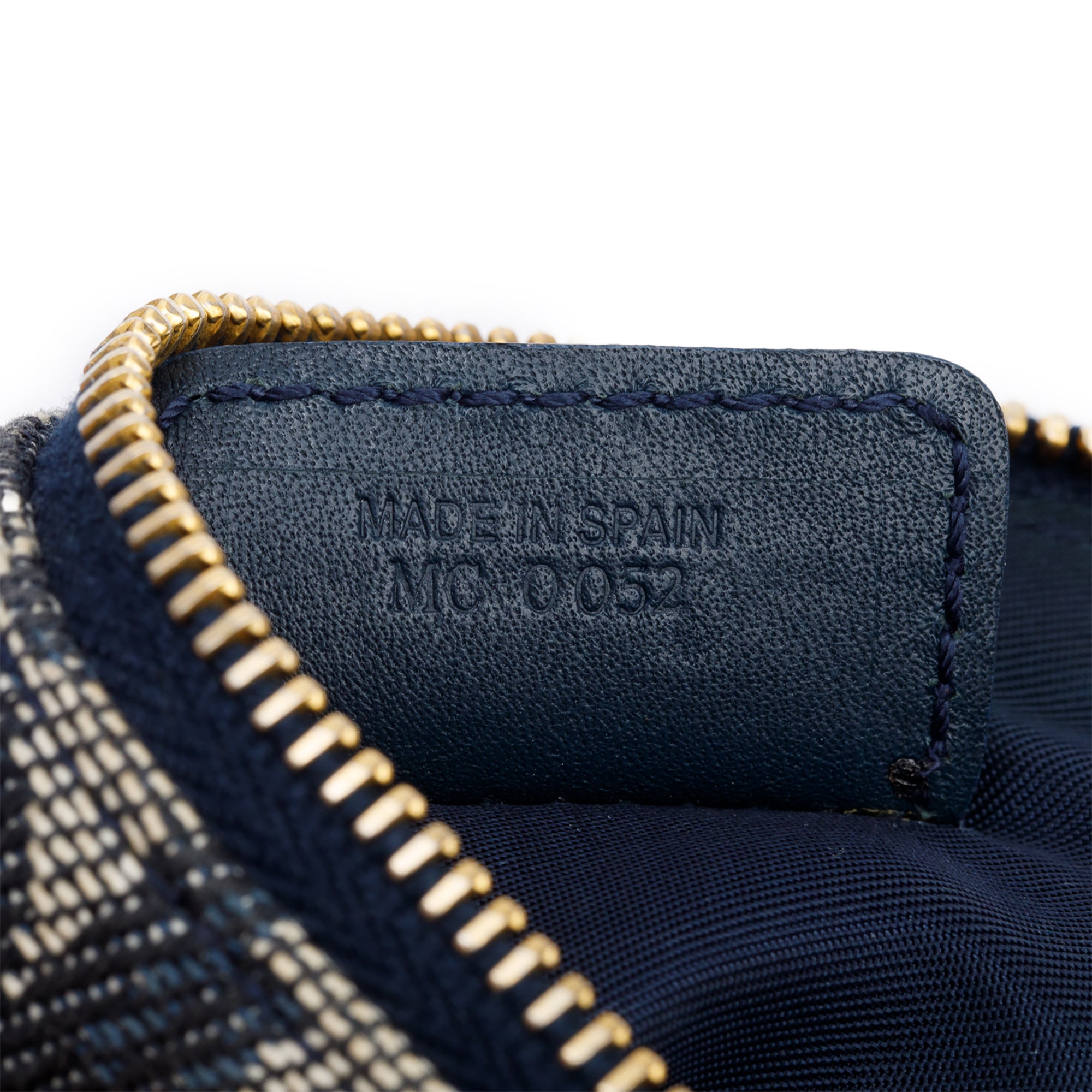 Christian Dior Navy Diorissimo Saddle Pochette