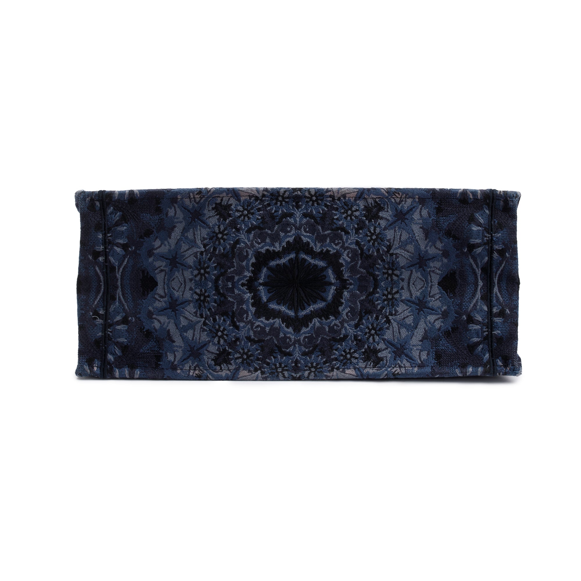 Christian Dior Navy KaleiDiorscopic Embroidery Large Book Tote w/ Authenticity Card