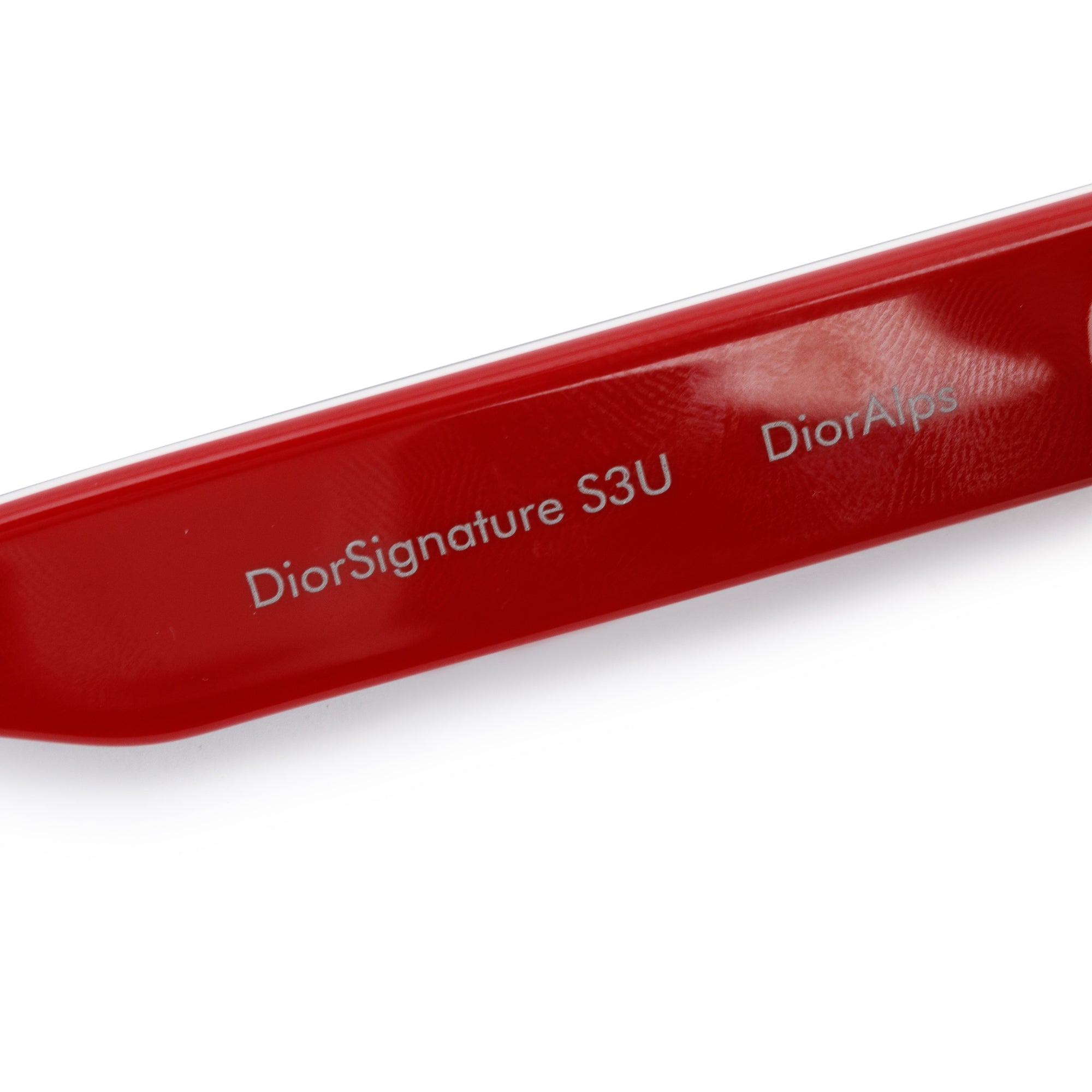 Christian Dior Navy/Red Acetate DiorSignature S3U Square Sunglasses w/ Box & Case