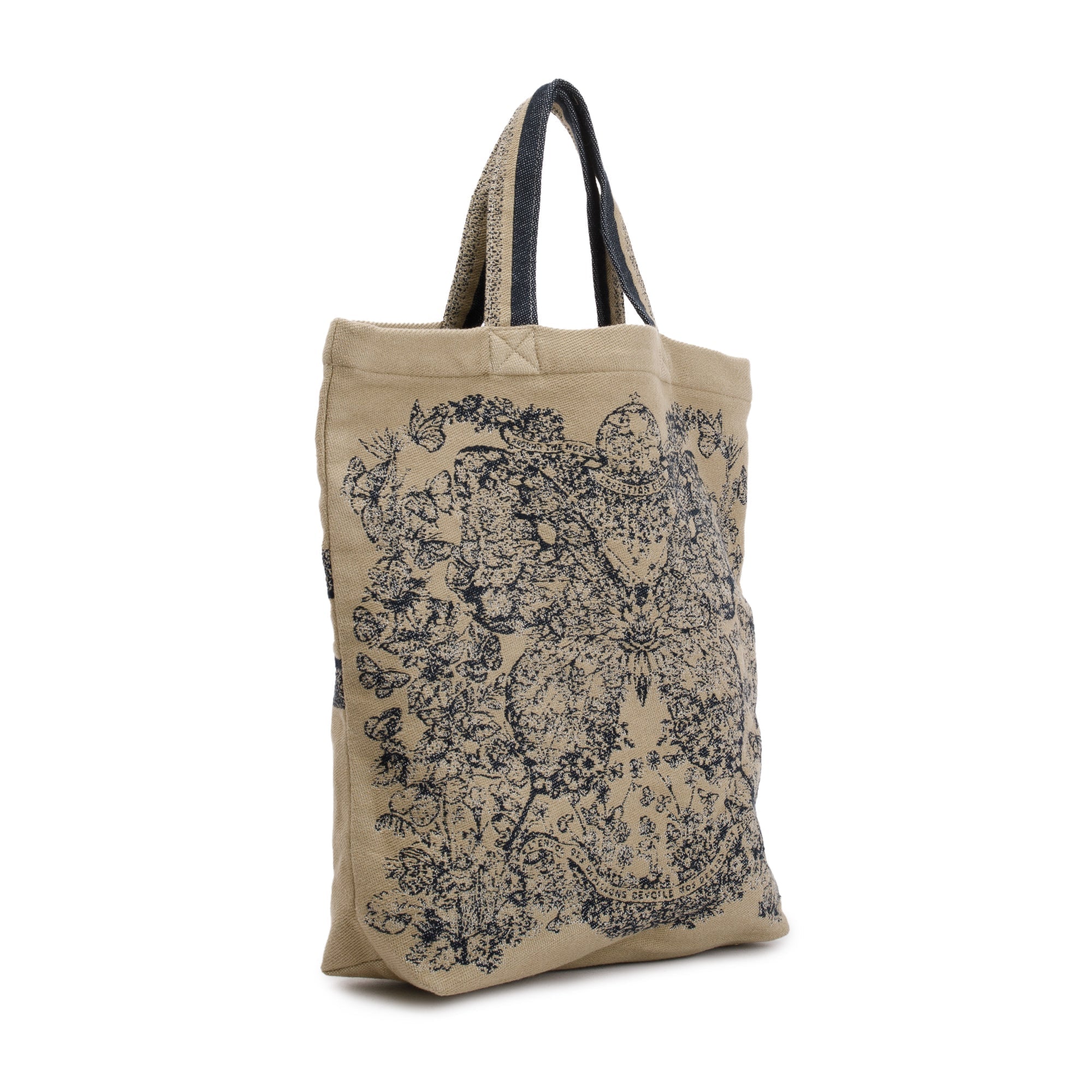 Christian Dior Neutral Canvas Cruise 2024 Mexico Print City Tote