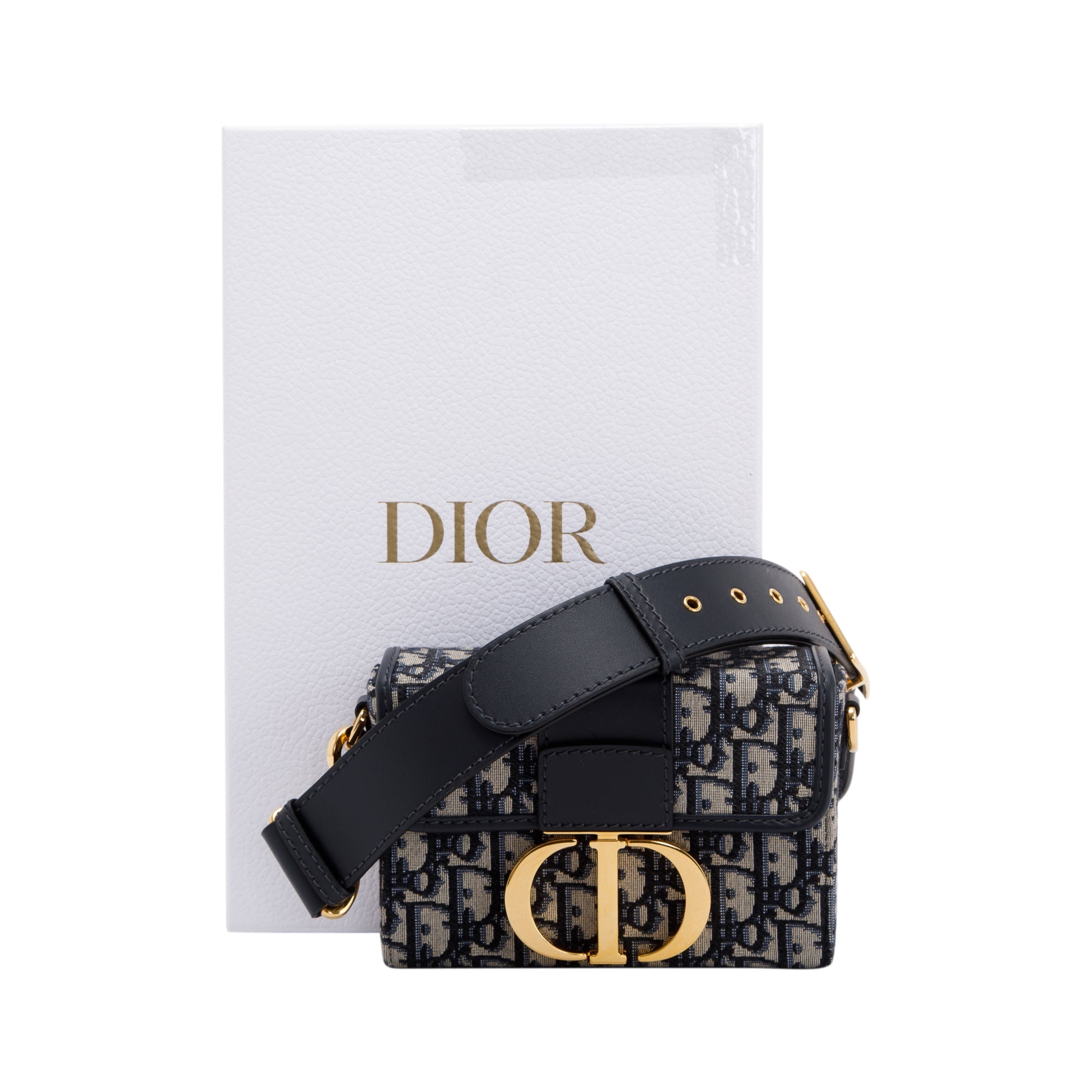 Christian Dior Oblique 30 Montaigne Box Bag w/ Box