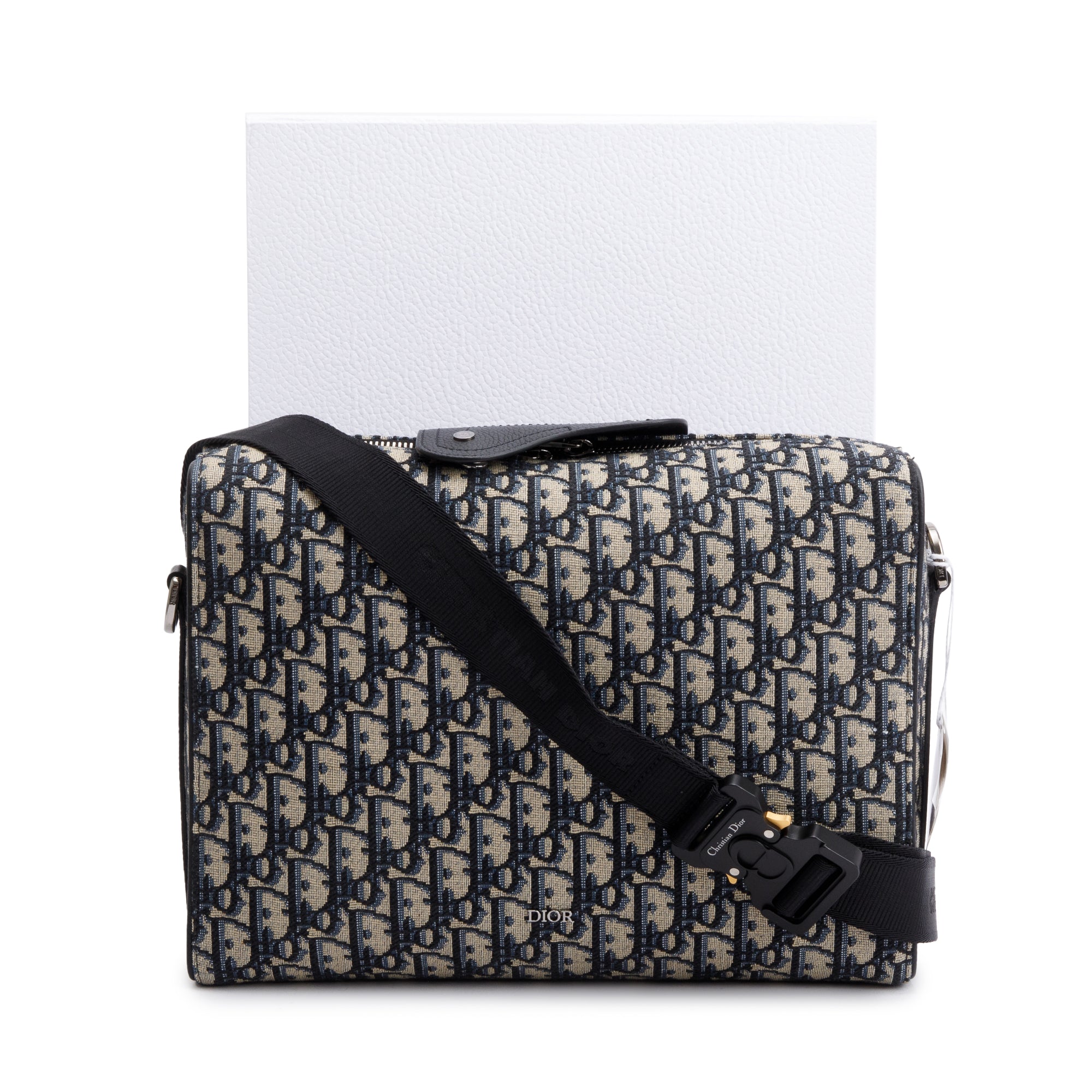 Christian Dior Oblique Lingot Messenger Bag w/ Box