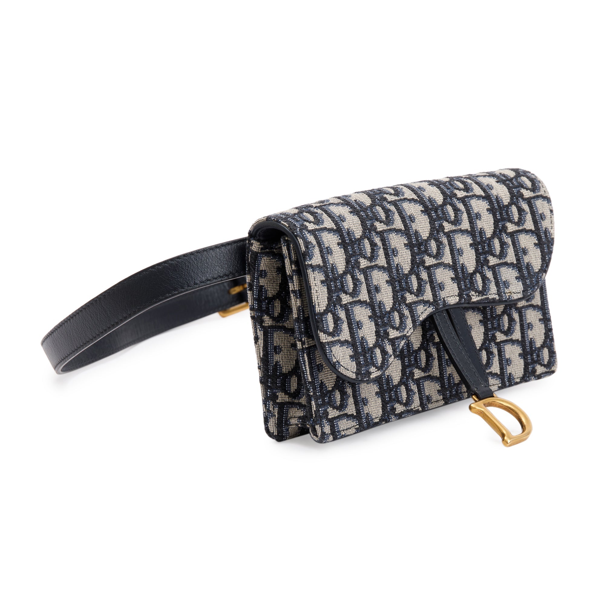 Christian Dior Oblique Saddle Belt Pouch