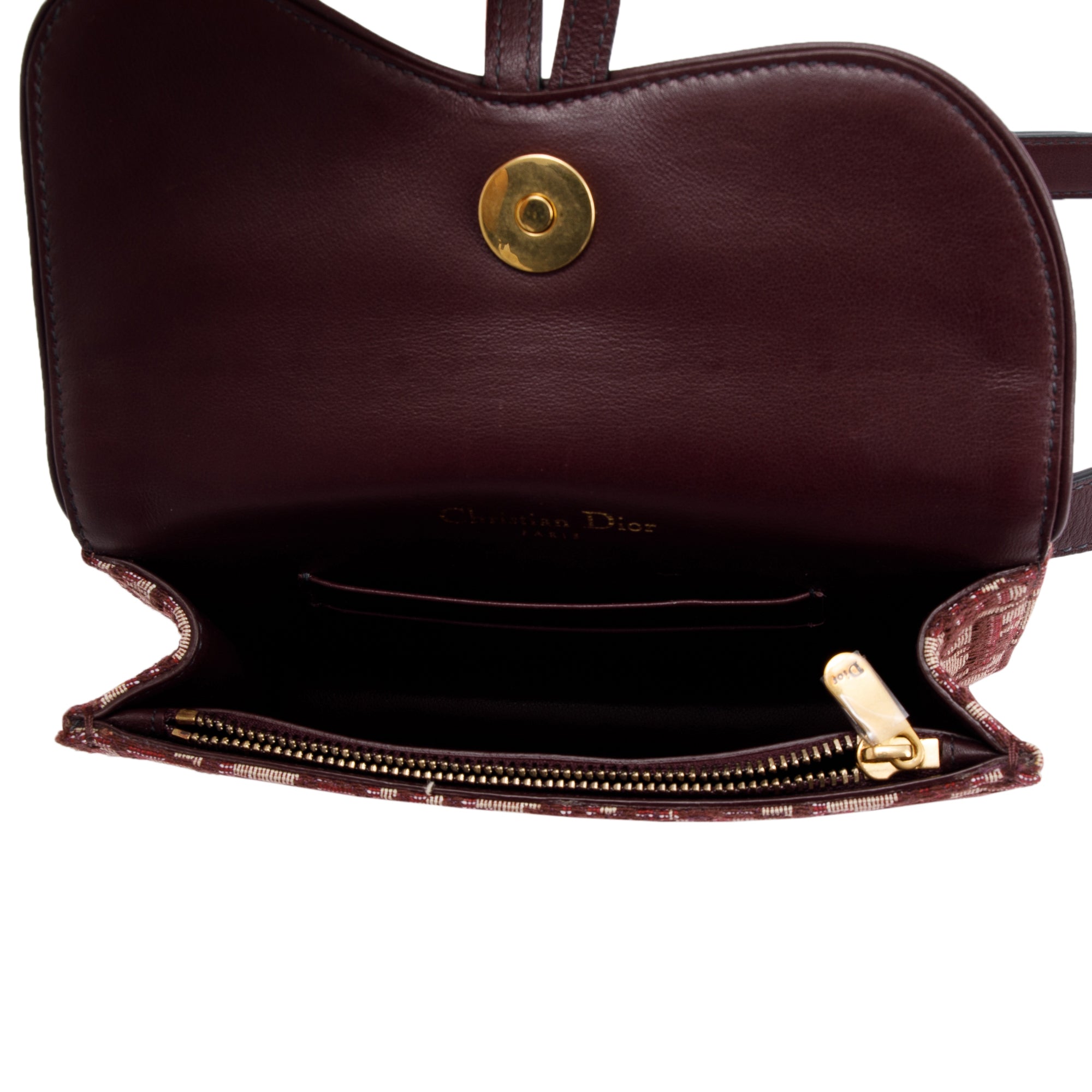 Christian Dior Oblique Saddle Belt Pouch w/ Box