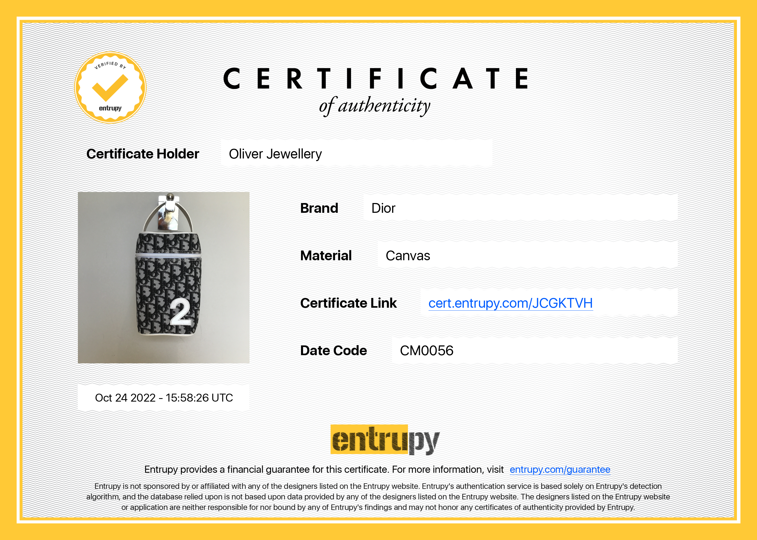 Christian Dior Oblique Trotter Vanity Case