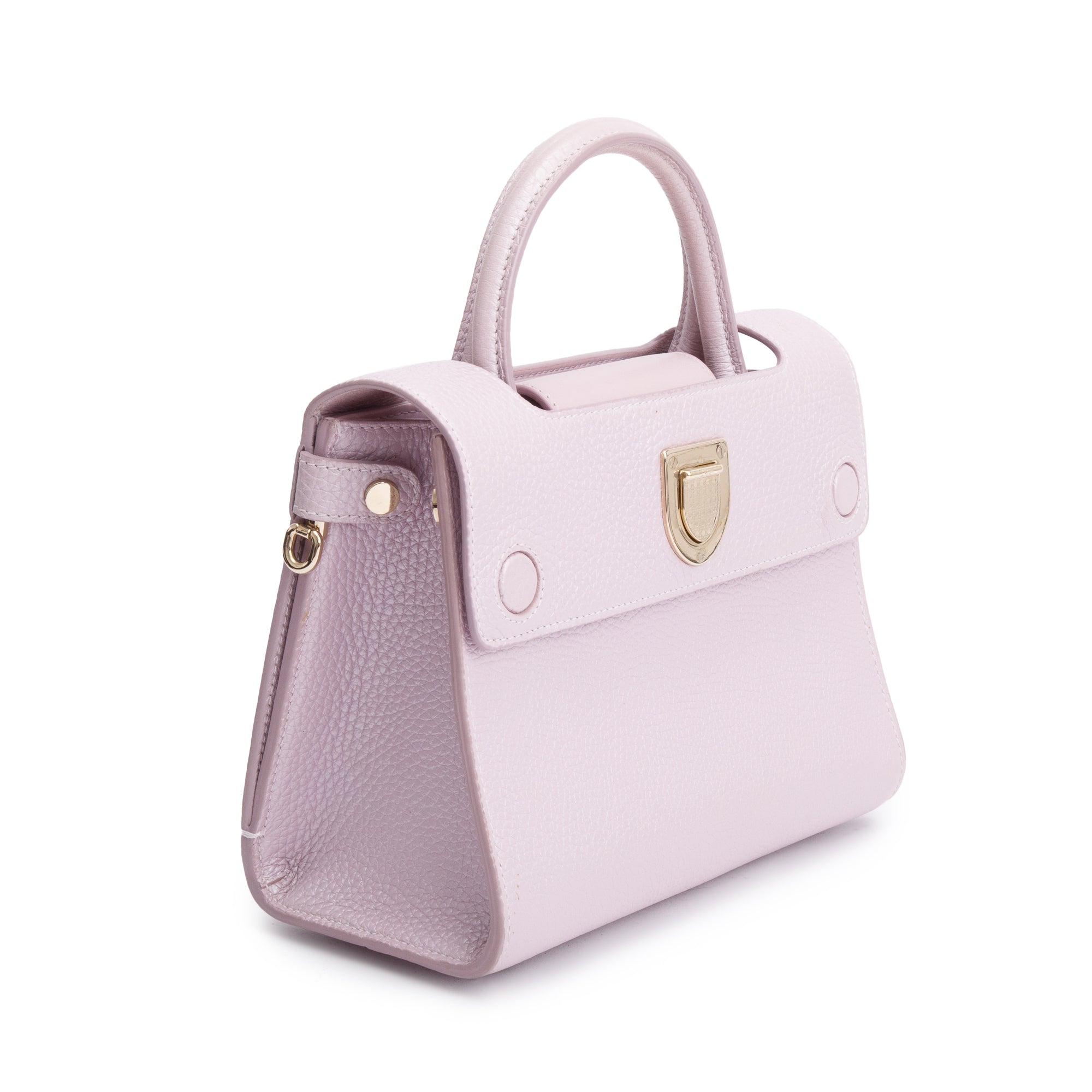 Christian Dior Pink Calfskin Leather MIni Diorever Bag w/ Strap