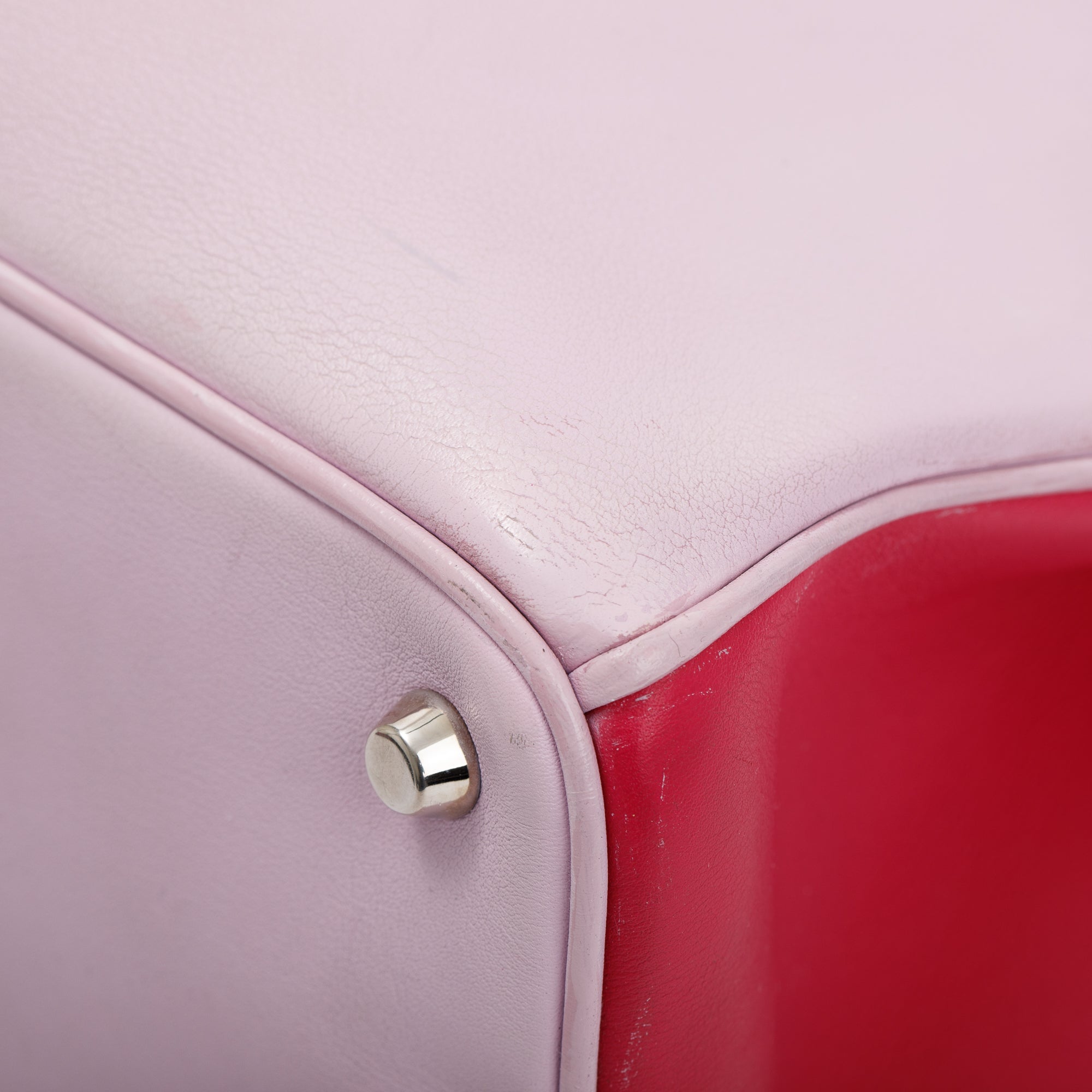 Christian Dior Pink Calfskin Leather Medium Diorissimo Tote w/ Strap, Pouch & Authenticity Card