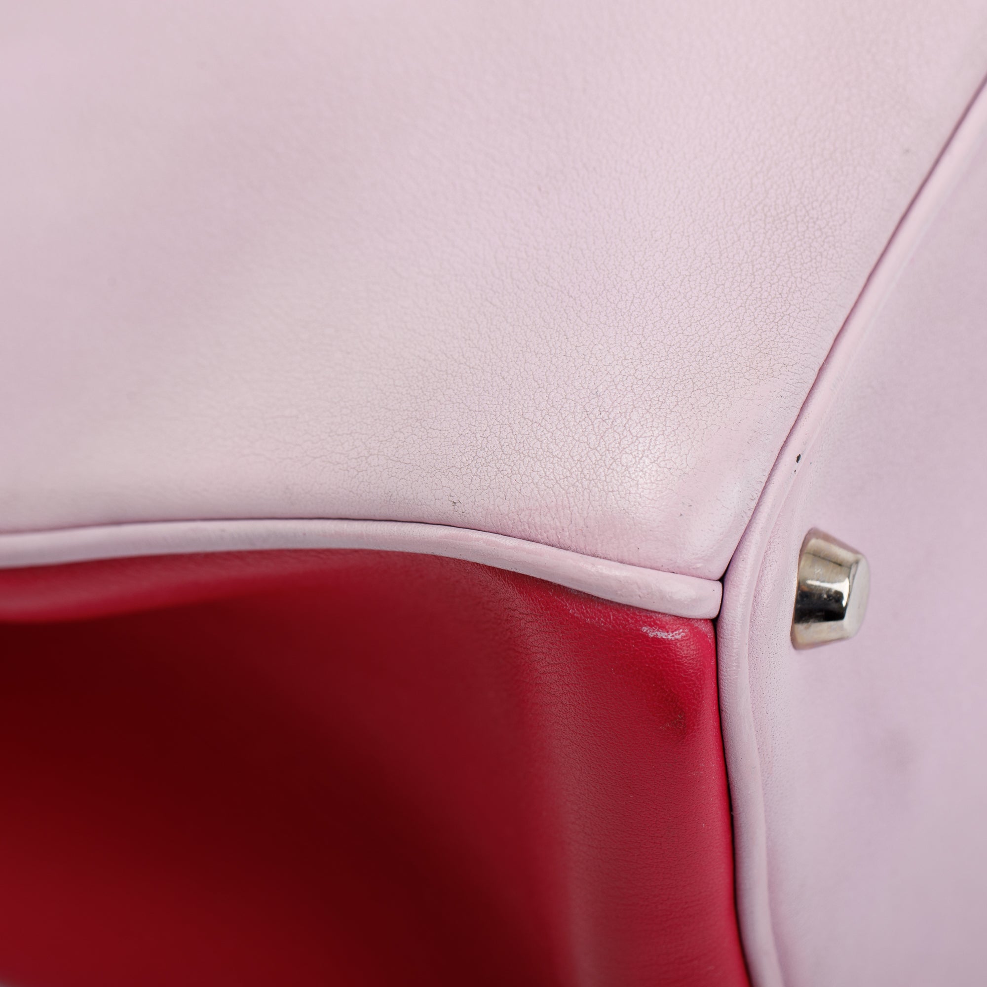 Christian Dior Pink Calfskin Leather Medium Diorissimo Tote w/ Strap, Pouch & Authenticity Card