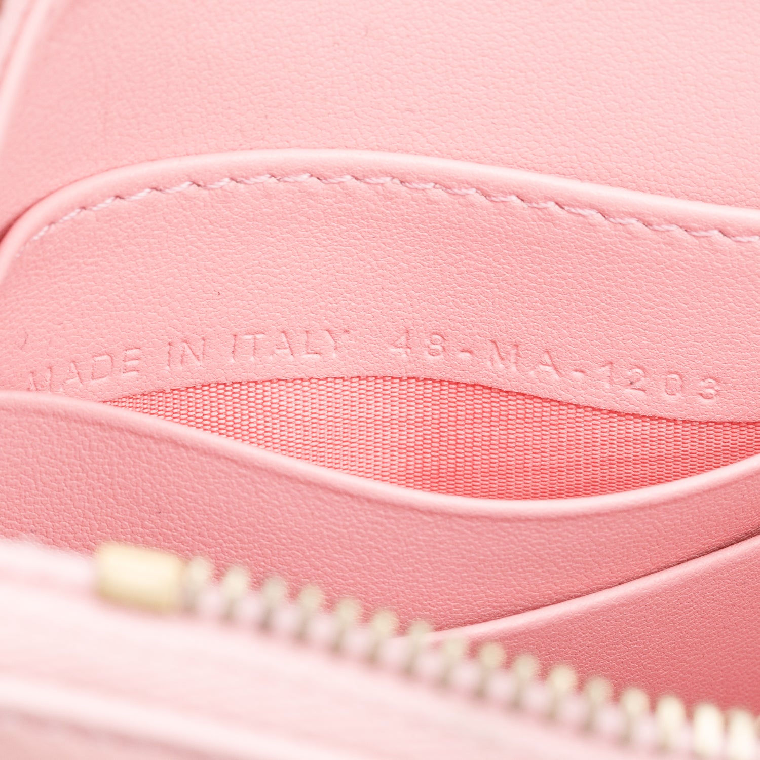 Christian Dior Pink Calfskin Leather Saddle Rodeo Pouch