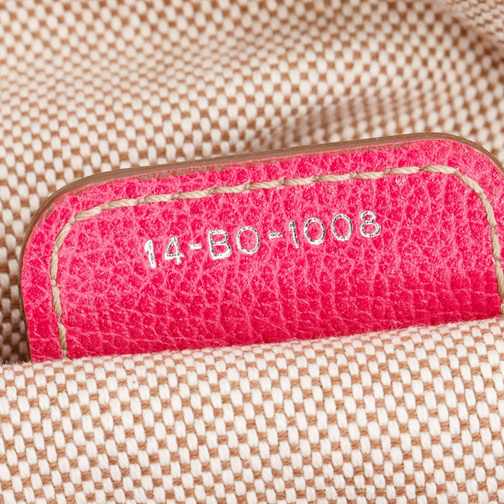 Christian Dior Pink Cannage Coated Canvas Shoulder Bag