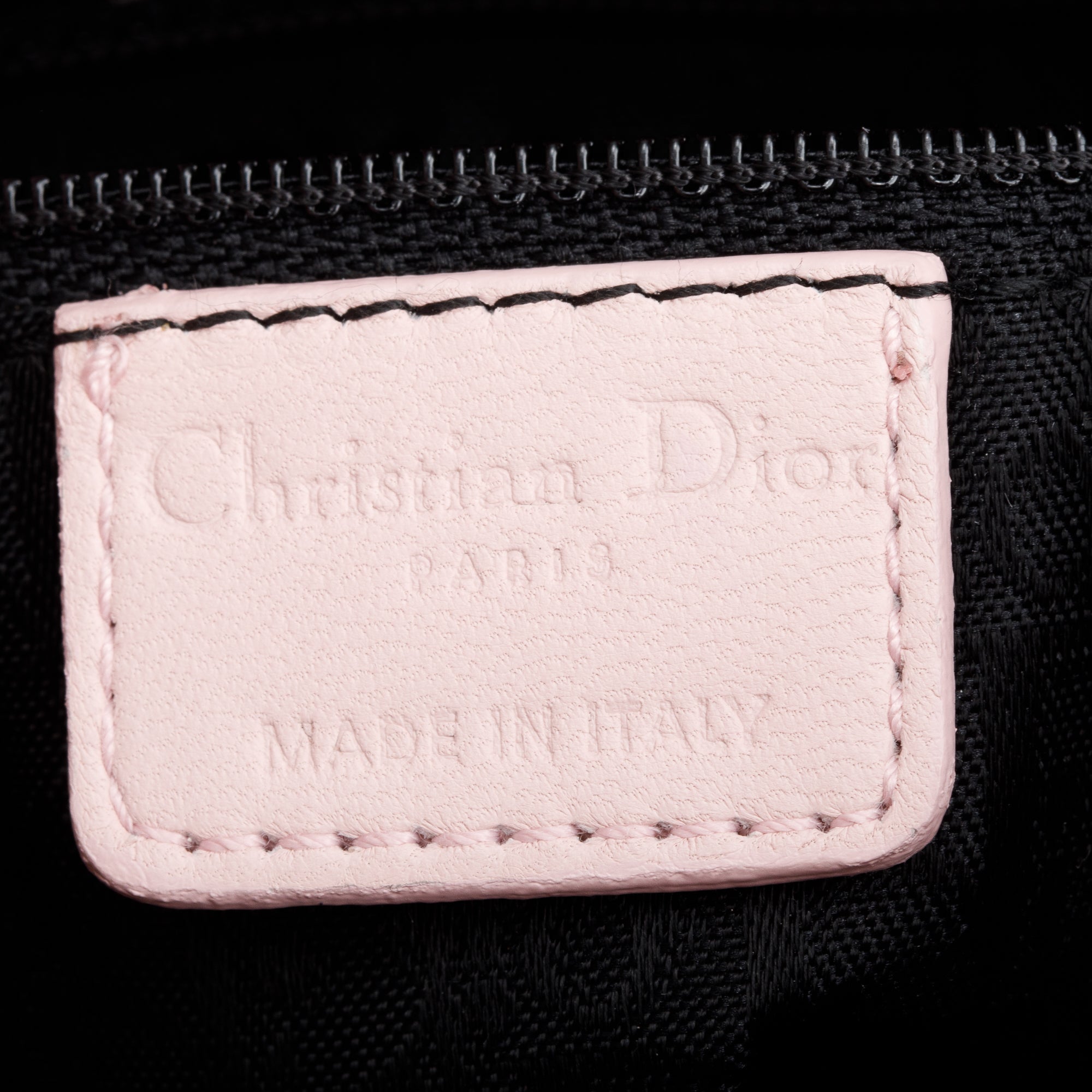 Christian Dior Pink Cannage Lambskin Leather Small D Charm Hobo w/ Authenticity Card