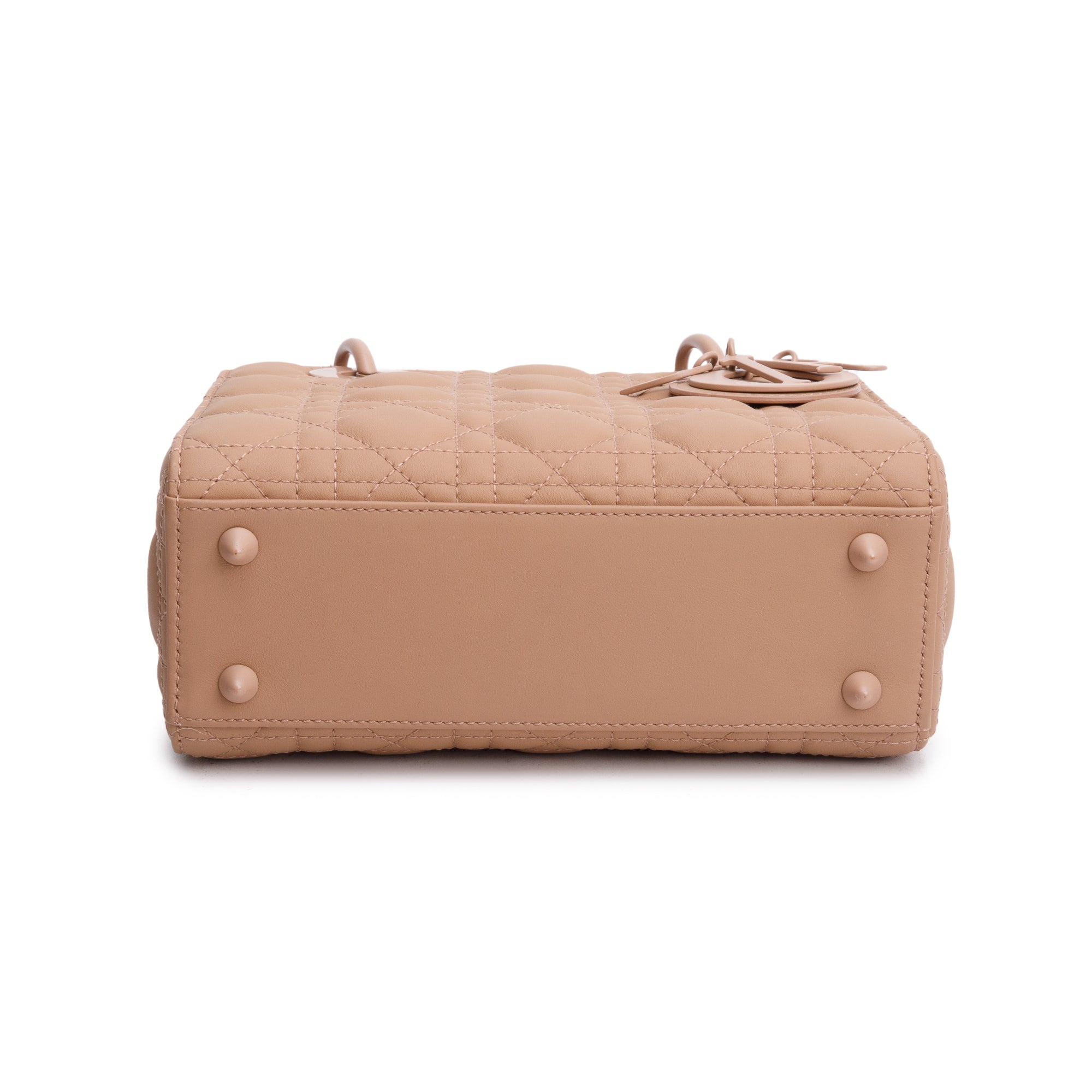 Christian Dior Pink Cannage Lambskin Leather Small Lady Dior My ABCDior Bag w/ Authenticity Card