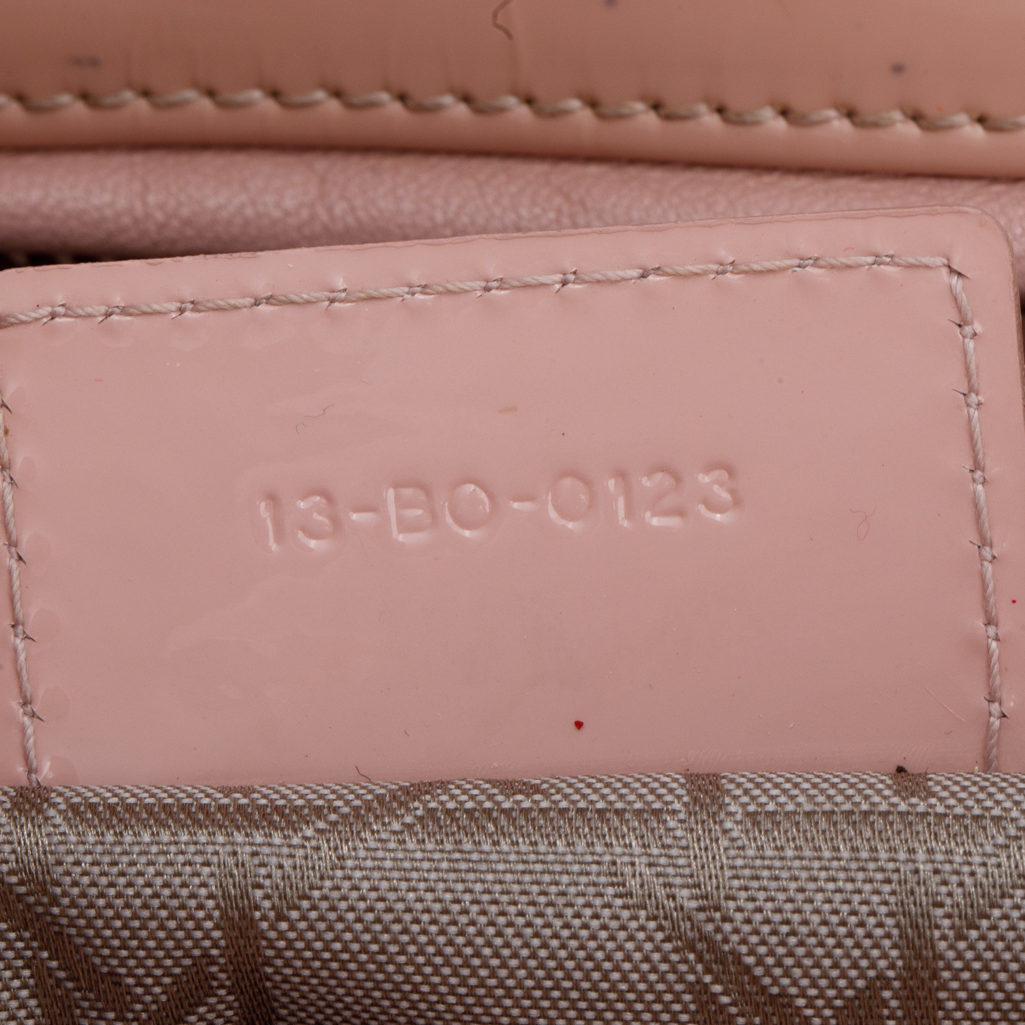Christian Dior Pink Cannage Patent Leather Large Lady Dior Bag w/ Box & Strap