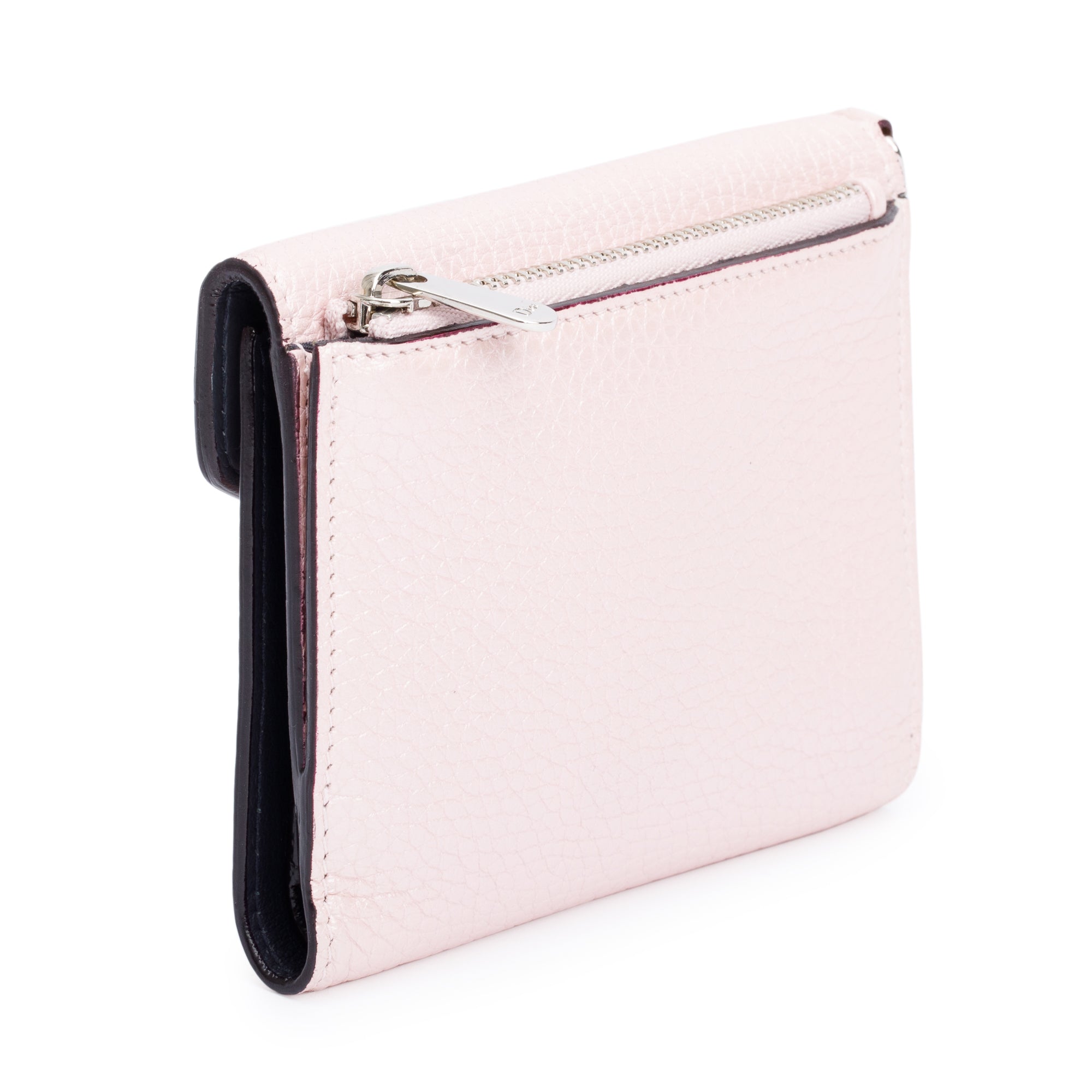 Christian Dior Pink Leather Diorissimo Envelope Compact Wallet w/ Box
