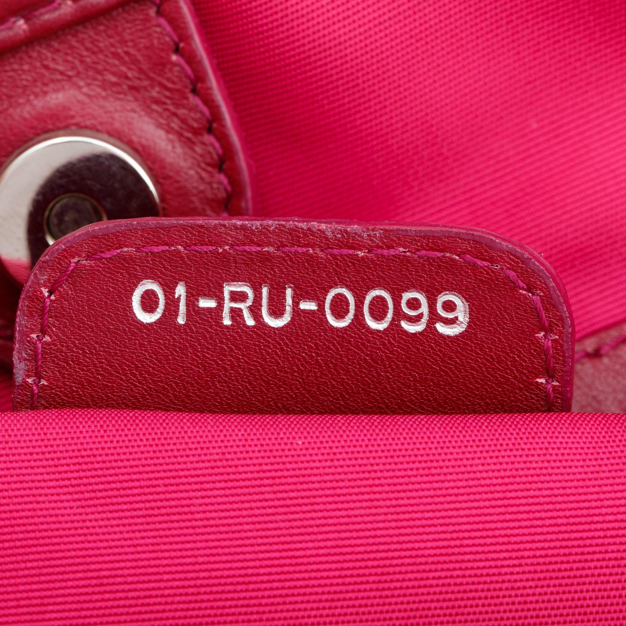 Christian Dior Purple Cannage Panarea Shopping Tote