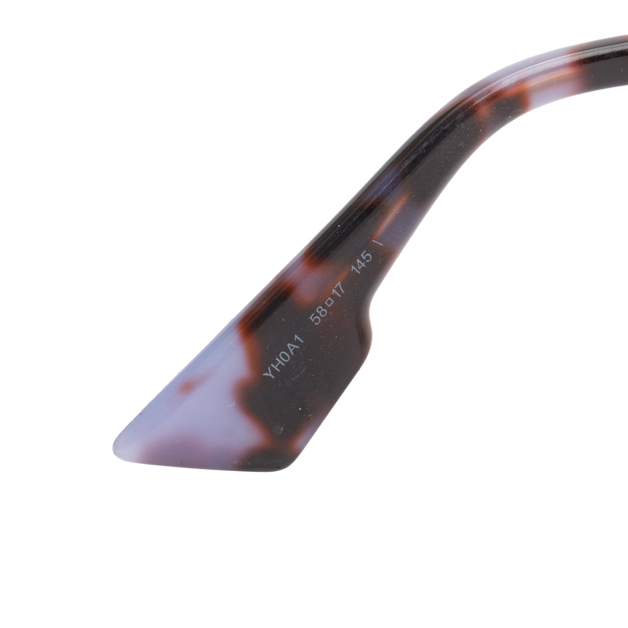 Christian Dior Purple Spotted Havana Acetate Abstract Mirrored Square Sunglasses w/ Case