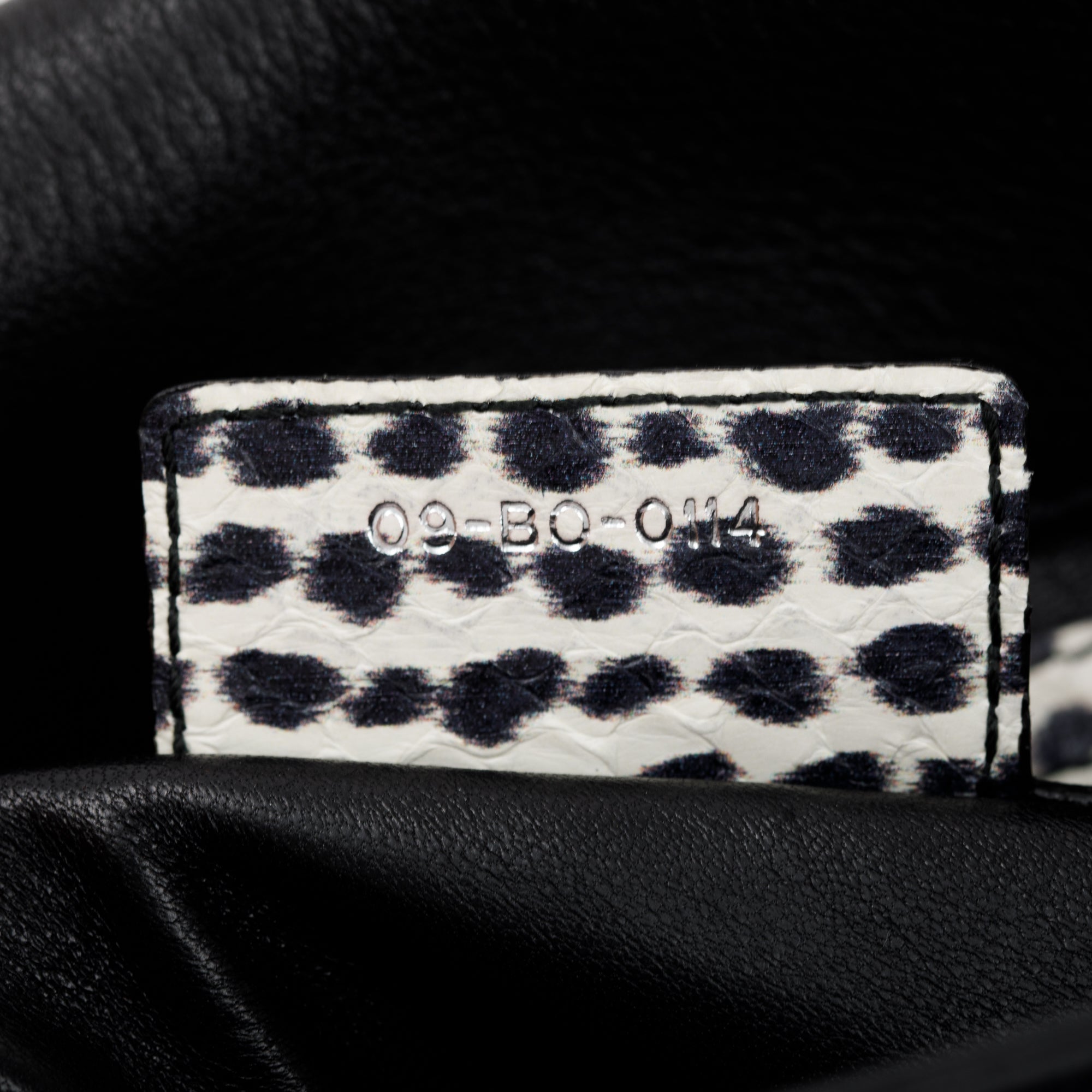 Christian Dior Python-Trimmed Black Calfskin Leather Large Diorling Bag