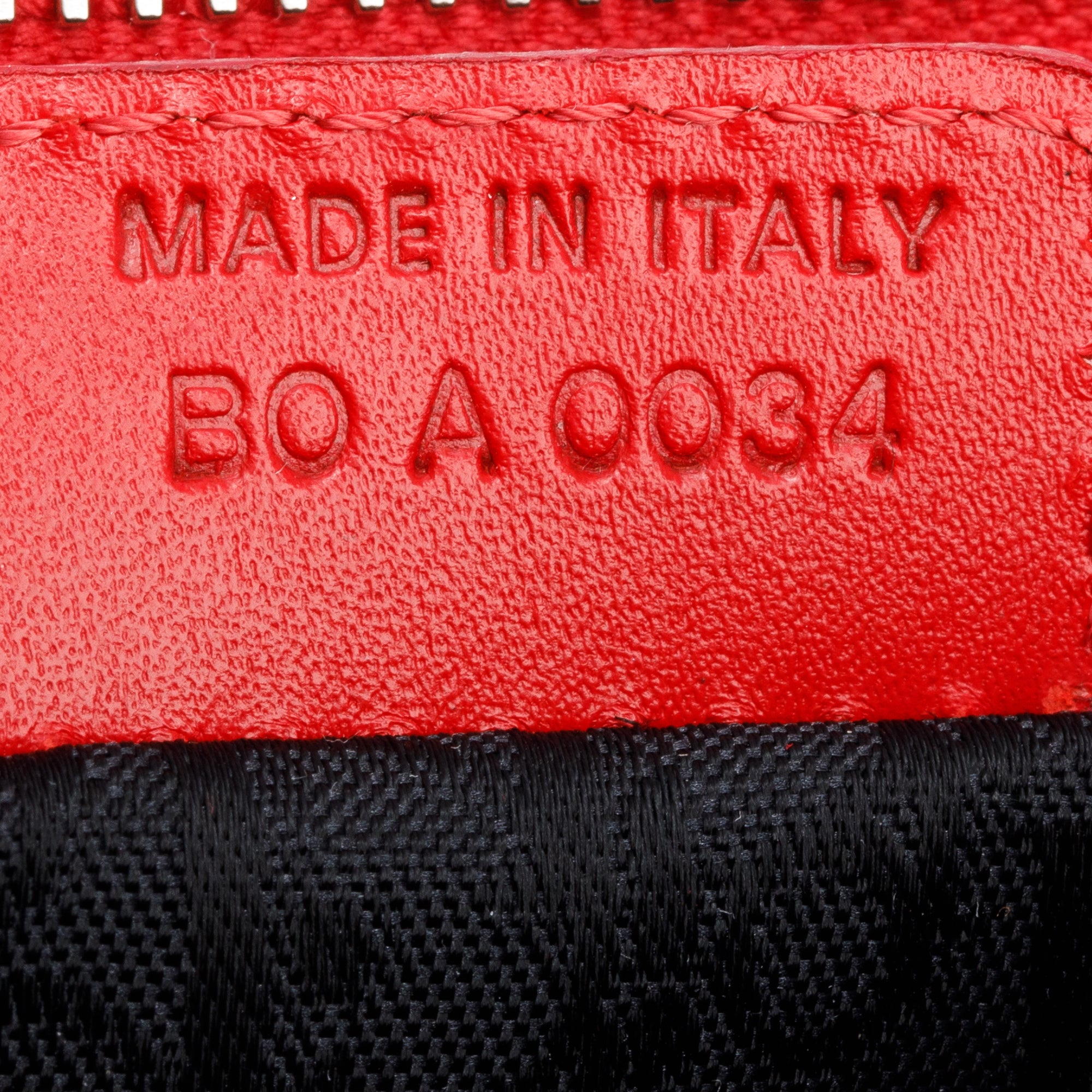 Christian Dior Red/White Printed Canvas Hardcore Mini Saddle Bag