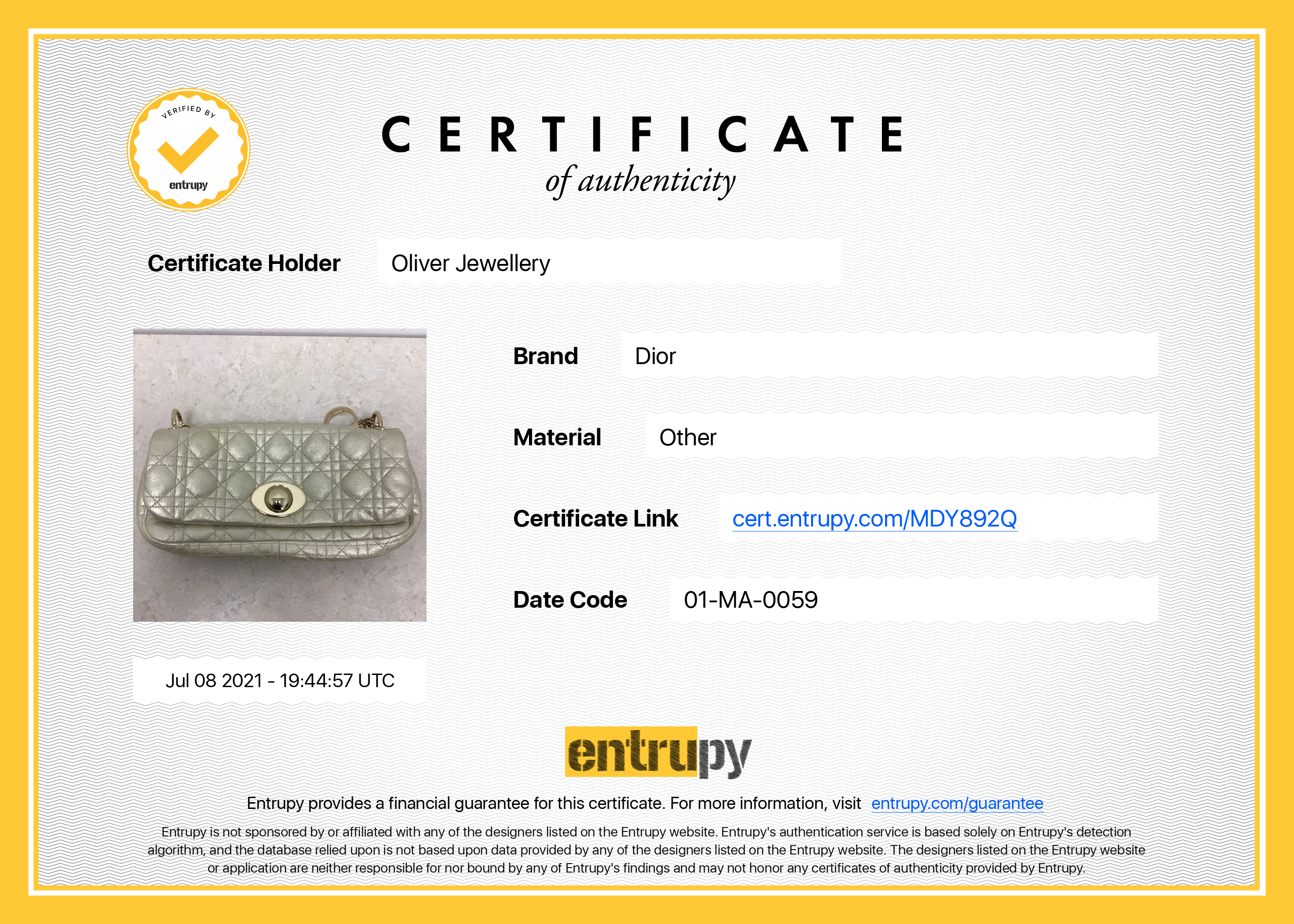 Christian Dior Rendezvous Cannage Flap Bag