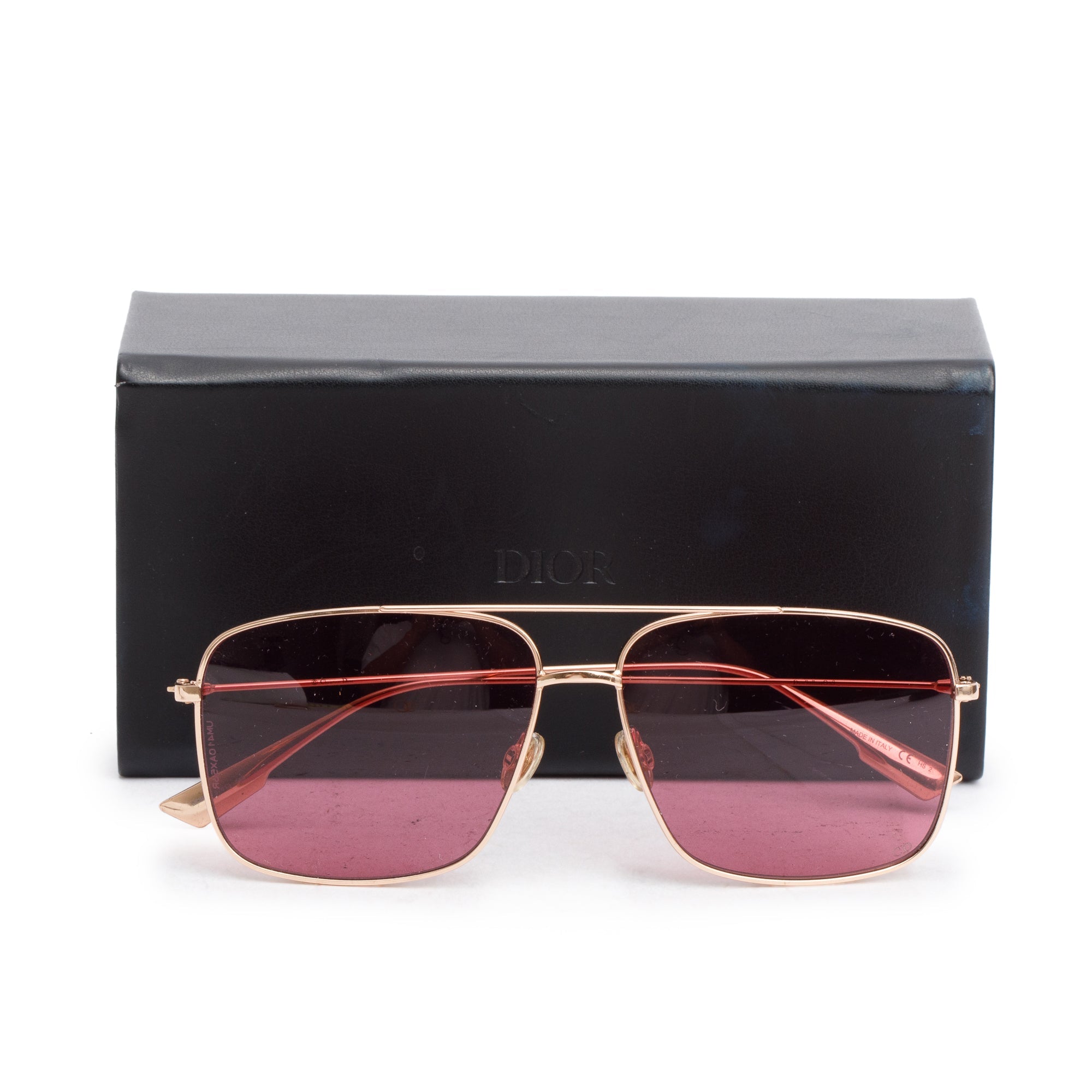 Christian Dior Rose Gold-Tone Metal Frame DiorStellaire O3S Sunglasses w/ Case