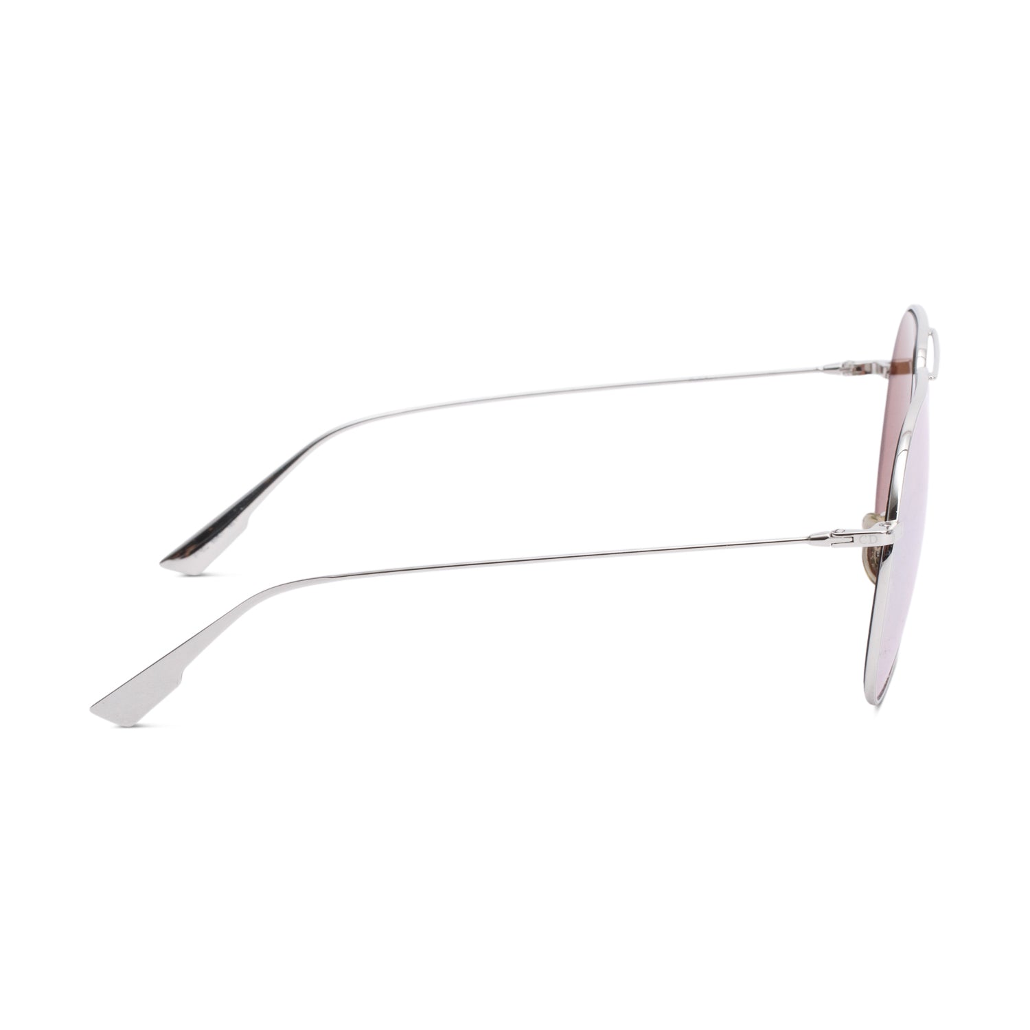 Christian Dior Silver Metal DiorStellaire 3 Aviator Mirror Sunglasses