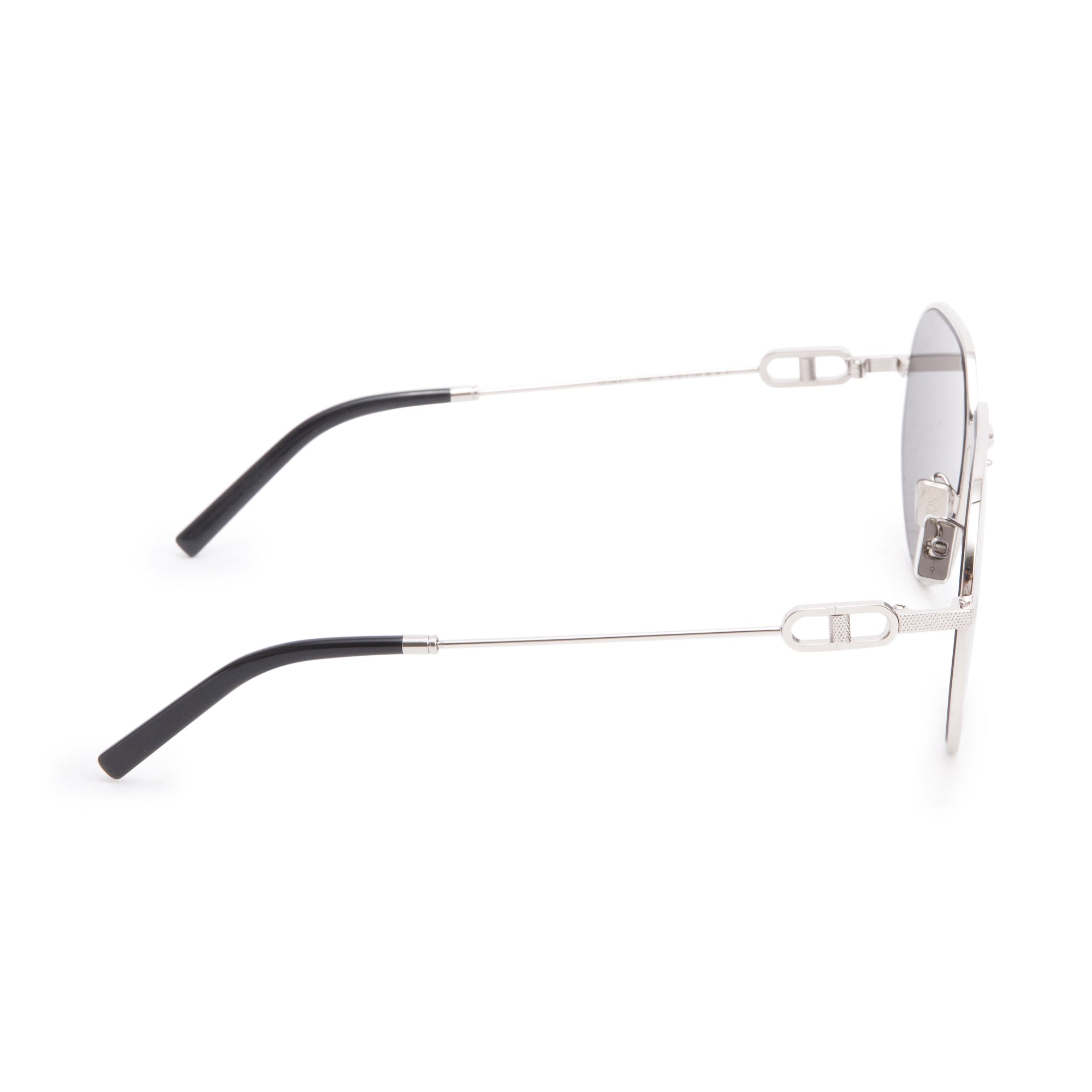 Christian Dior Silver-Tone Metal CD Link A1U Sunglasses w/ Box
