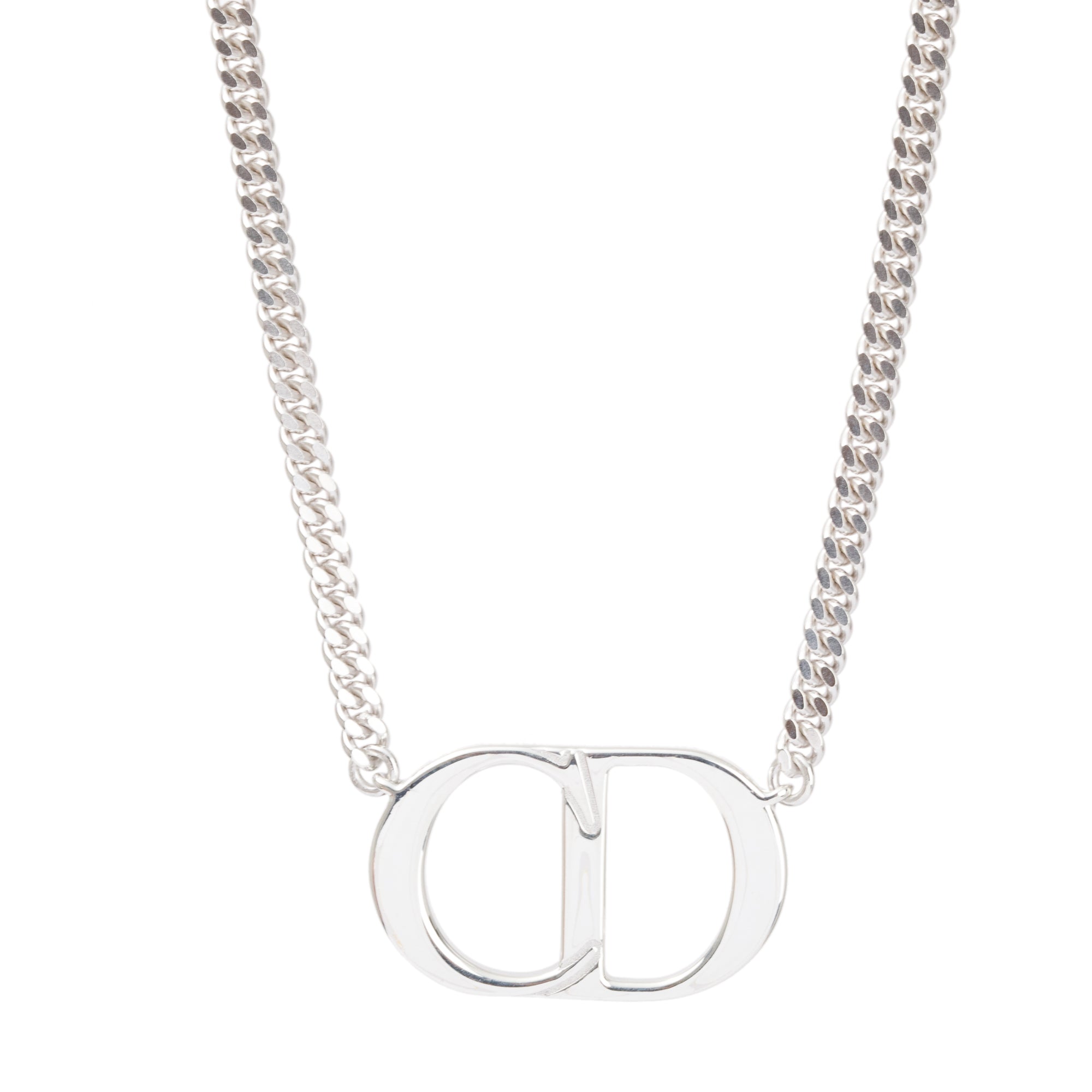 Christian Dior Sterling Silver Clair D Lune Necklace w/ Box