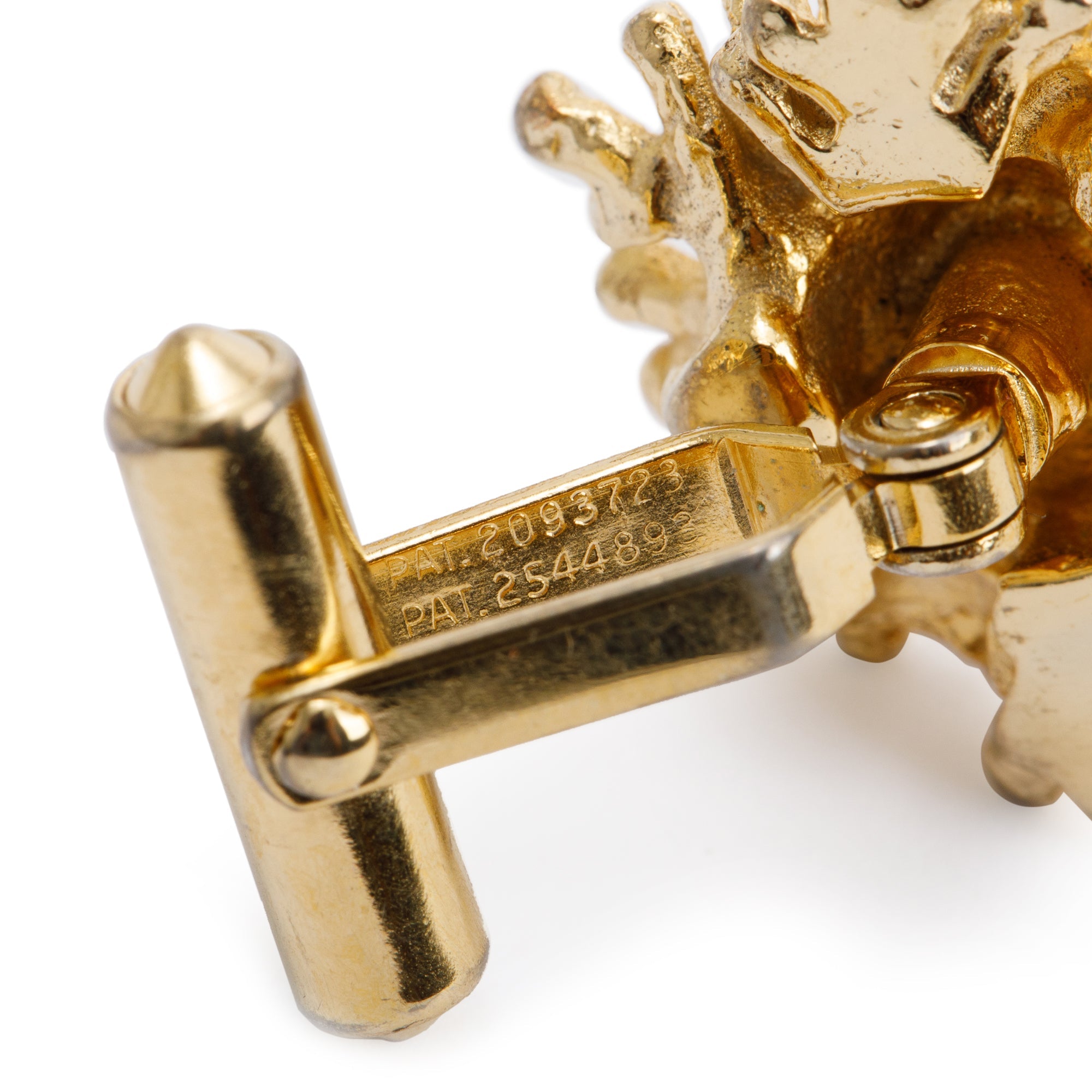 Christian Dior Vintage Gold Plated Blue Sodalite Cufflinks