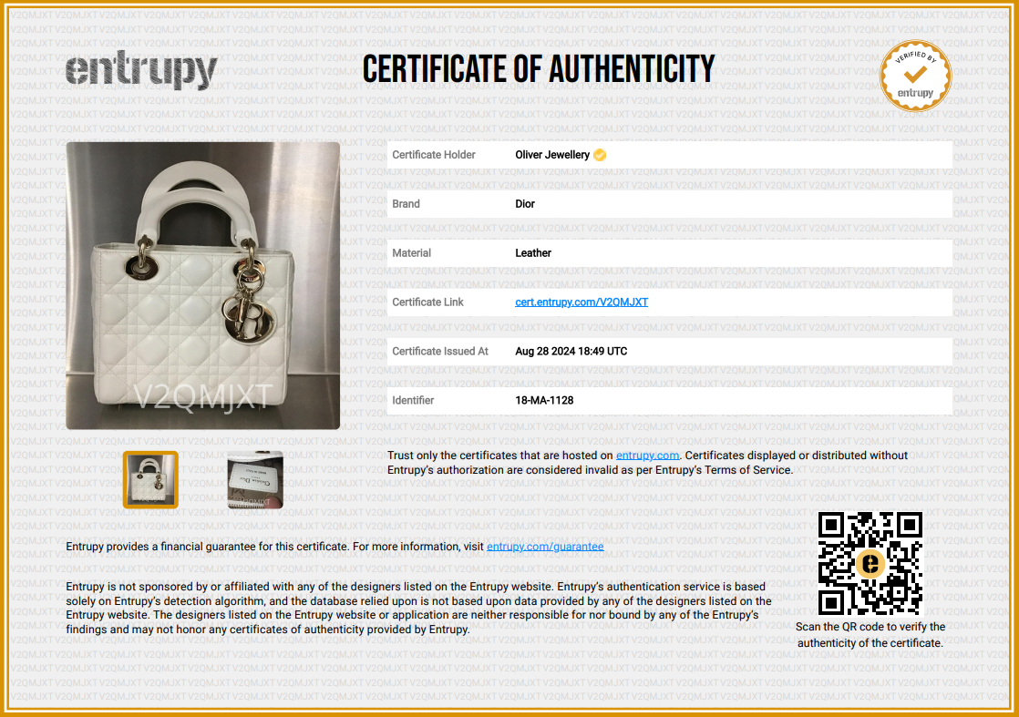 Christian Dior White Cannage Leather Small Lady Dior Bag w/ Strap