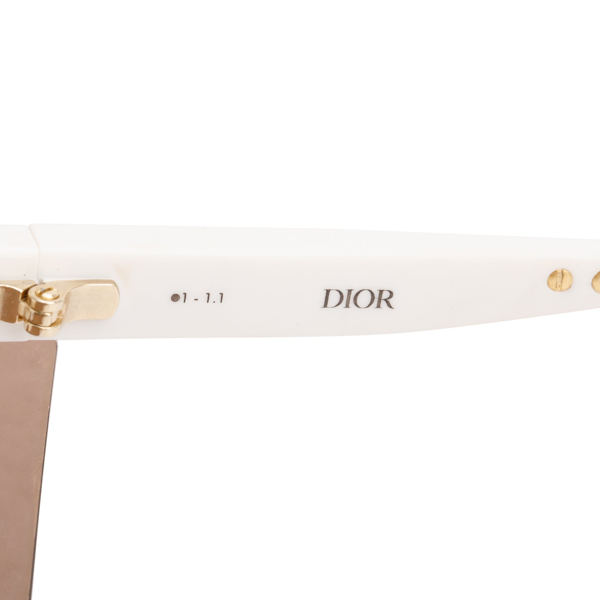 Christian Dior White DiorClub M1U Shield Mask Sunglasses w/ Box