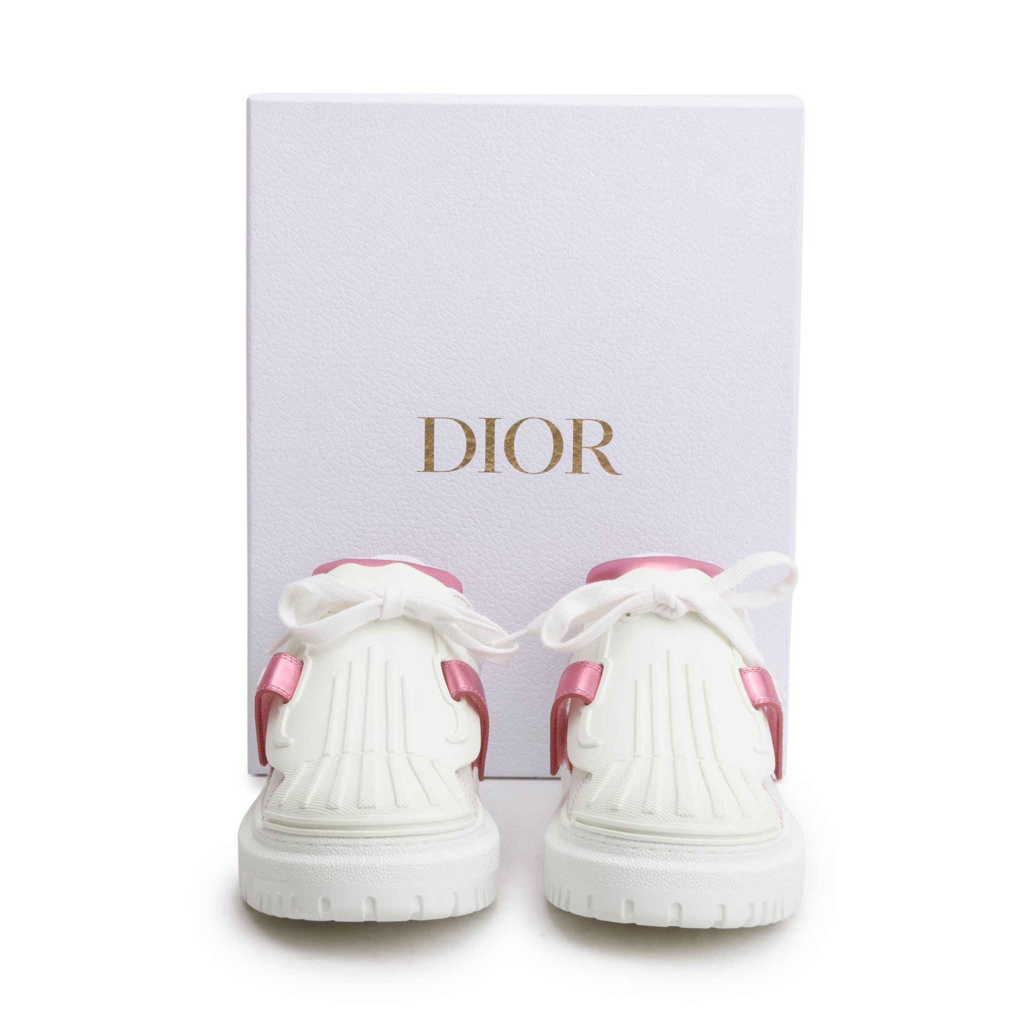Christian Dior White Leather/Rubber ID Sneakers, Size 36 w/ Box