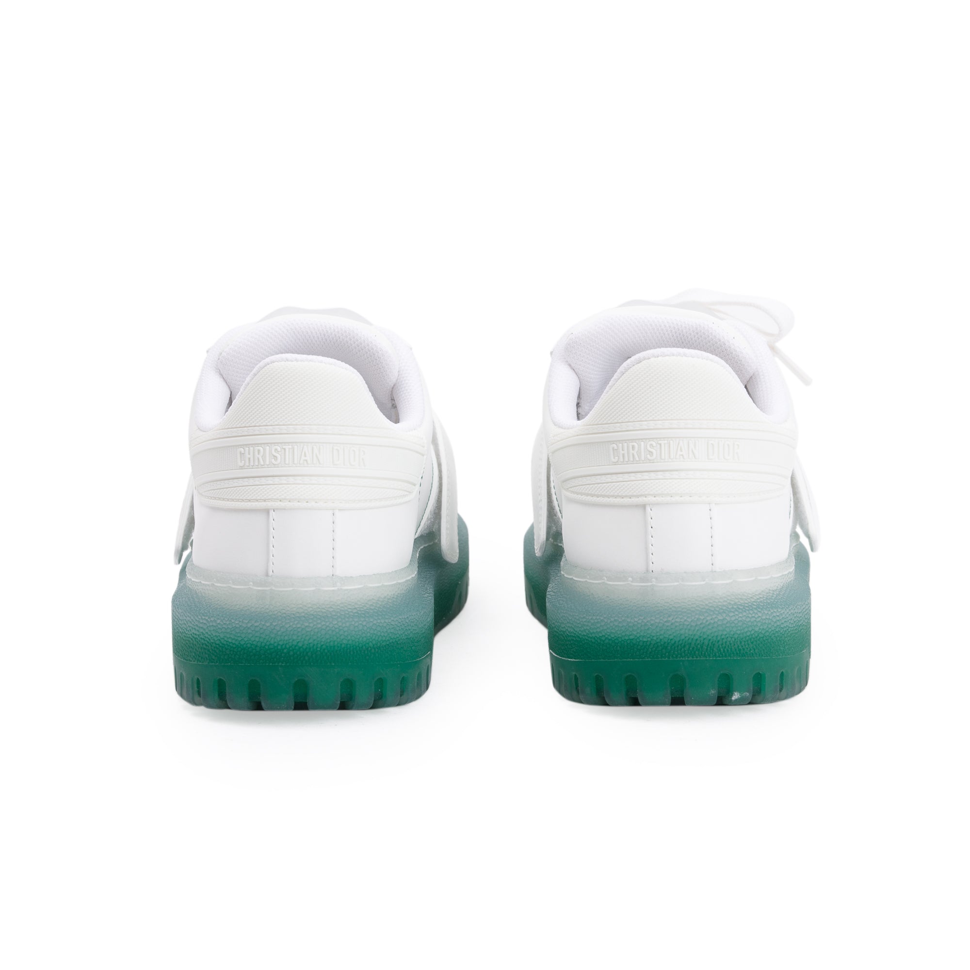 Christian Dior White/Green Dior-ID Sneakers, Size 37 w/ Box