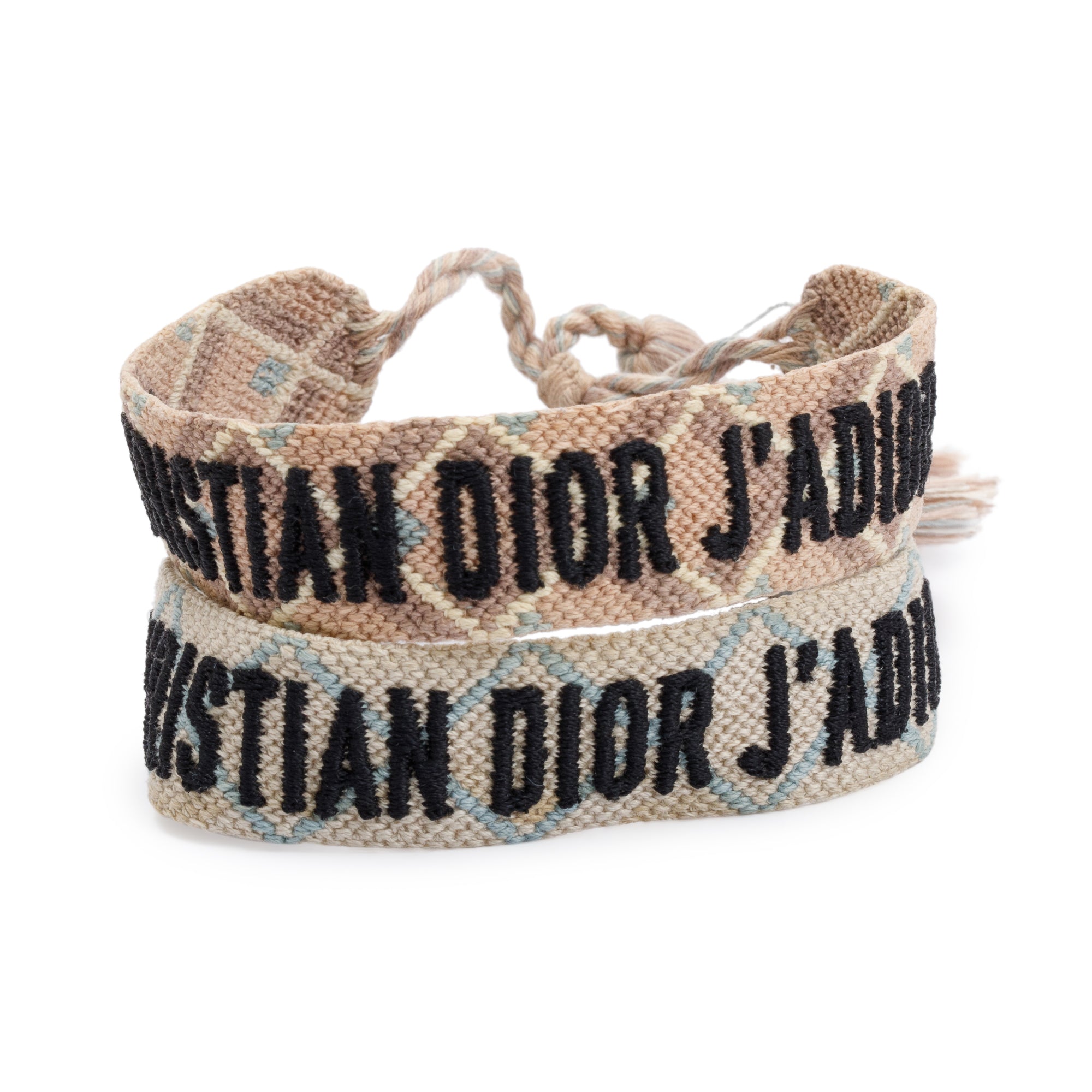 Christian Dior Woven Cotton J'Adior Friendship Bracelet Set