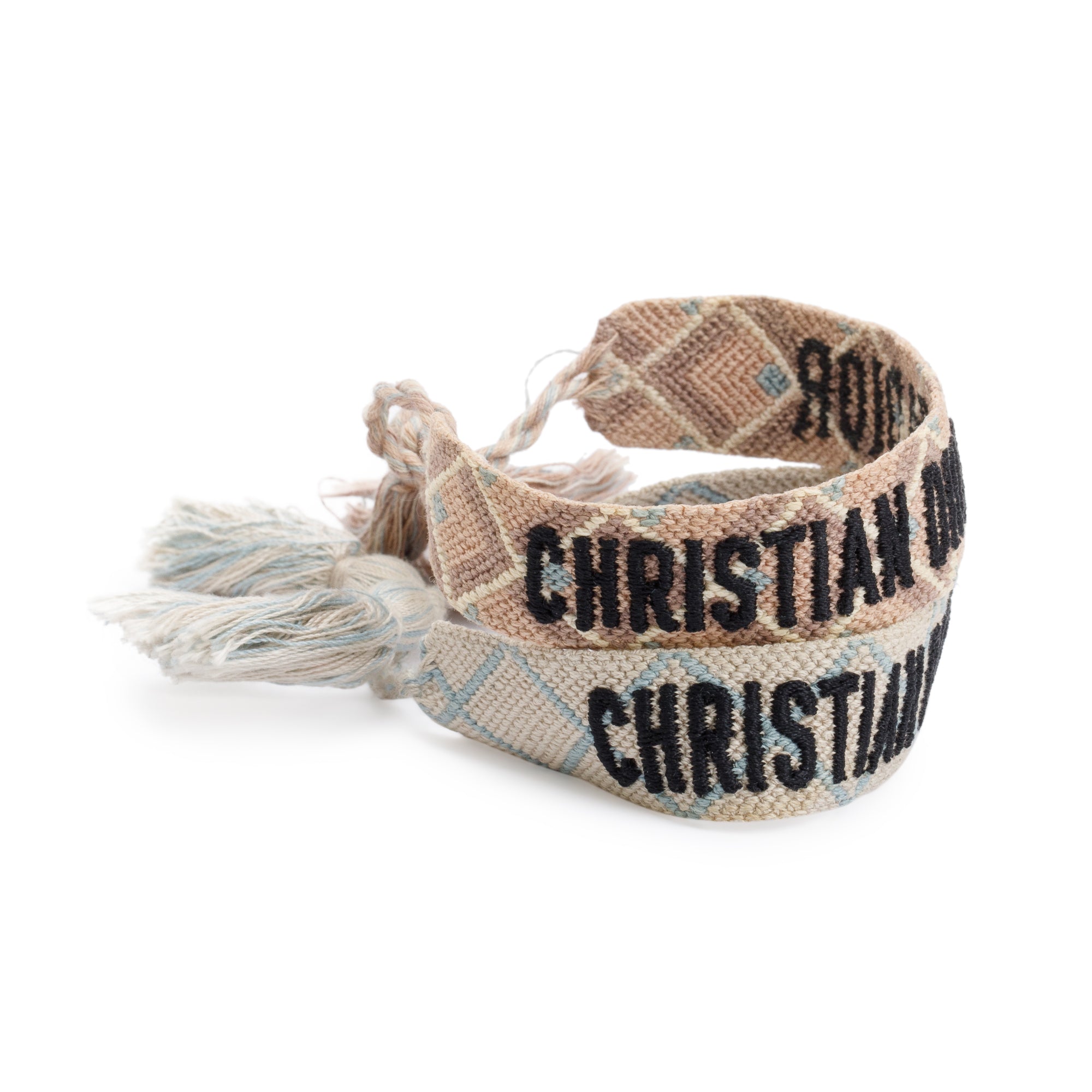 Christian Dior Woven Cotton J'Adior Friendship Bracelet Set