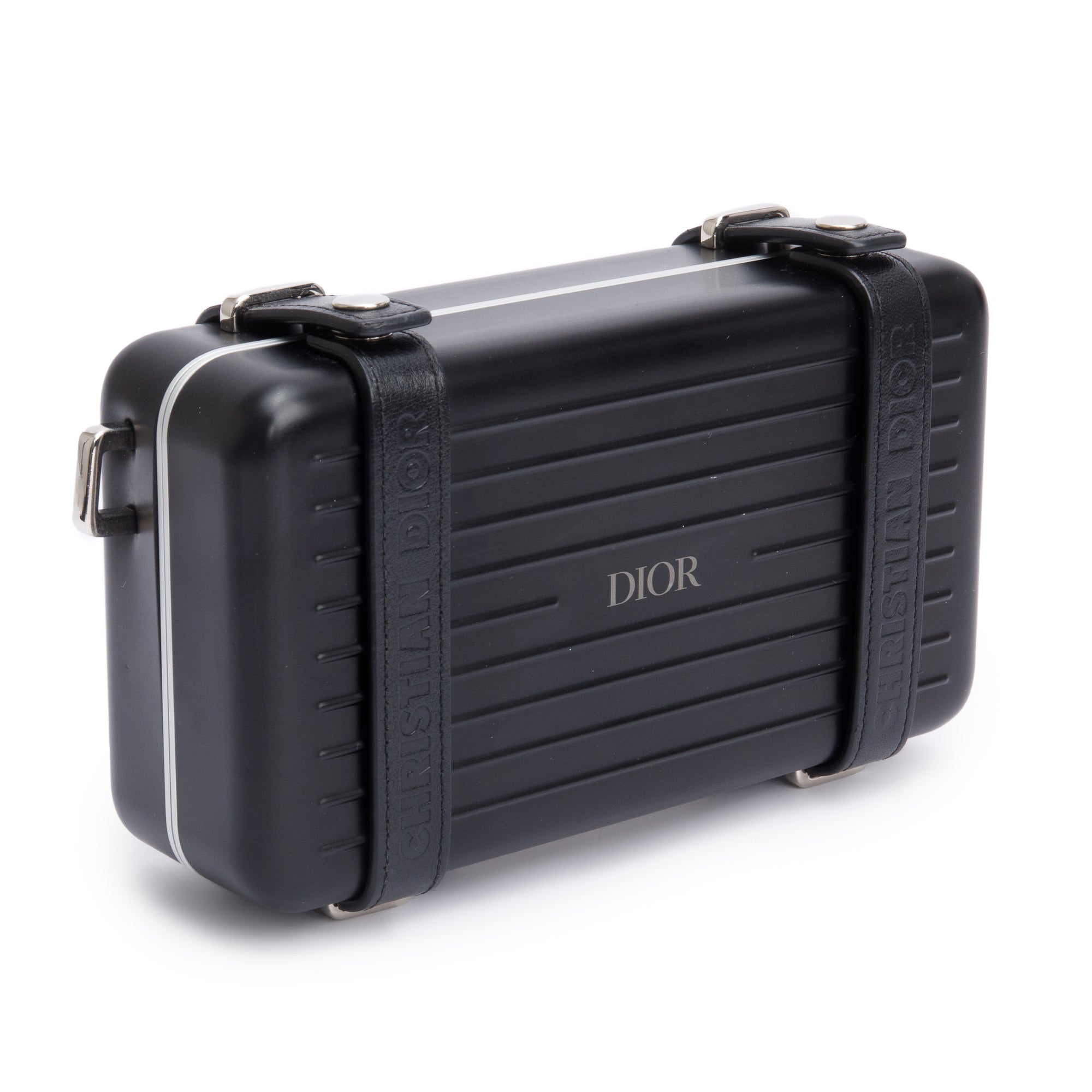 Christian Dior x Rimowa Aluminum Personal Utility Case w/ Strap & Authenticity Card