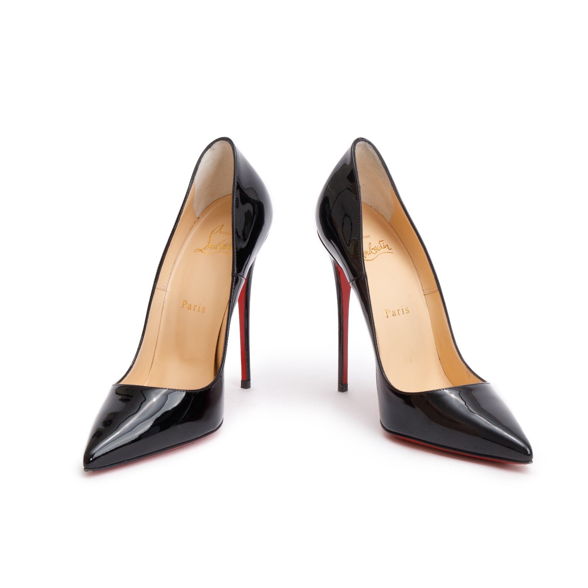 Christian Louboutin 2024 Black Patent Leather So Kate 120 Pumps, Size 38 w/ Box & Receipt