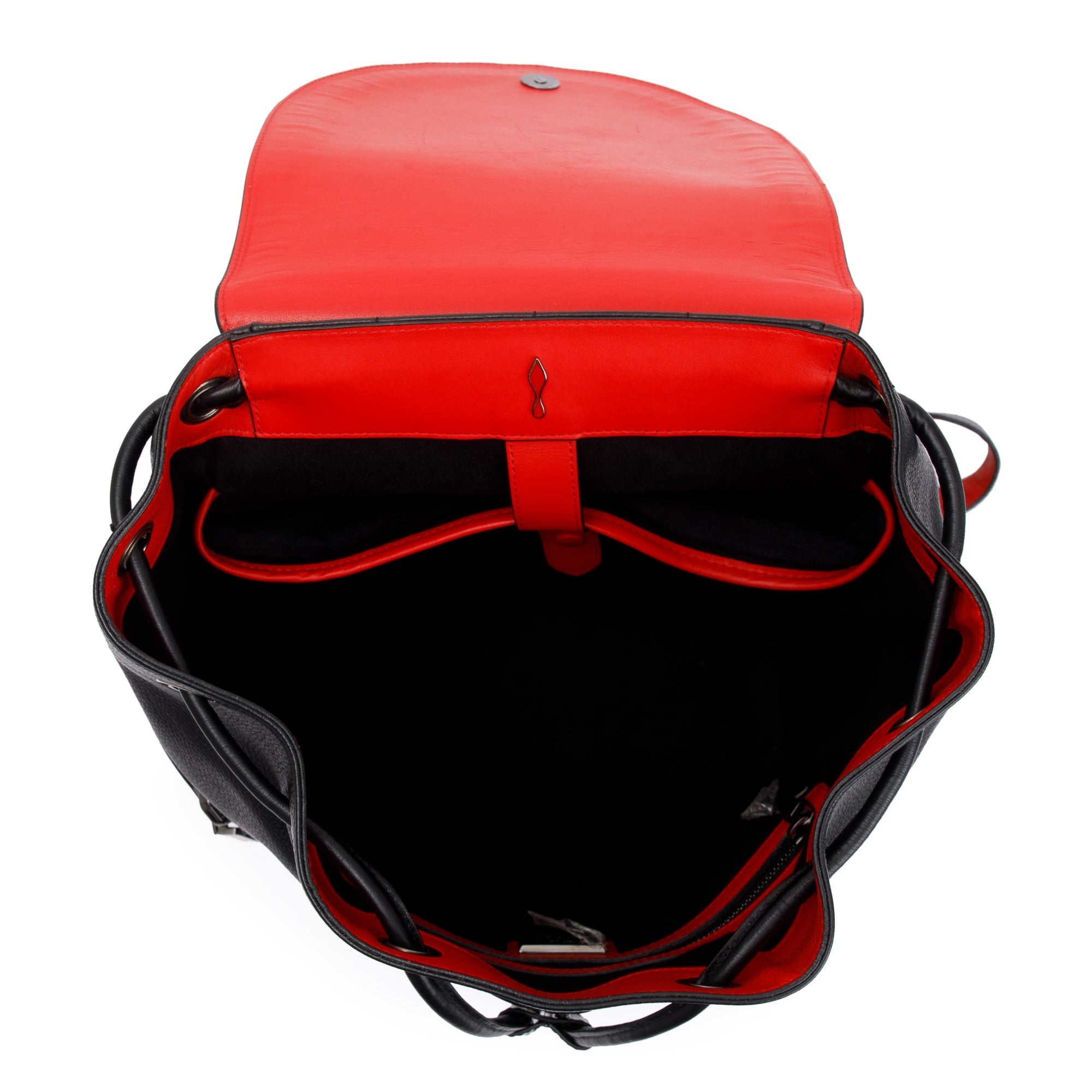 Christian Louboutin Black Calfskin Leather Explorafunk Backpack