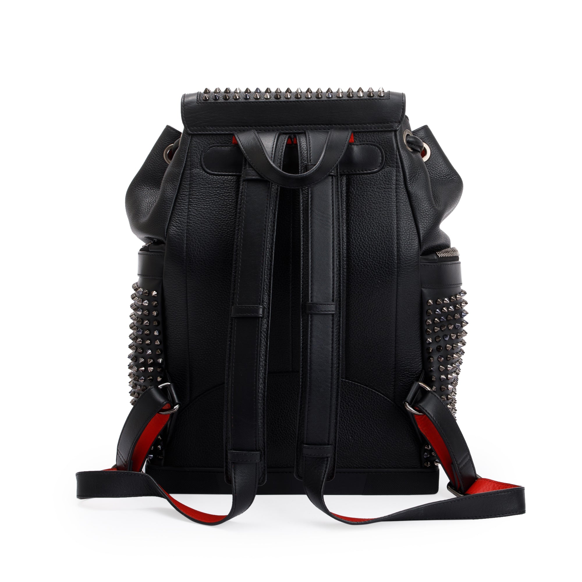 Christian Louboutin Black Calfskin Leather Explorafunk Backpack